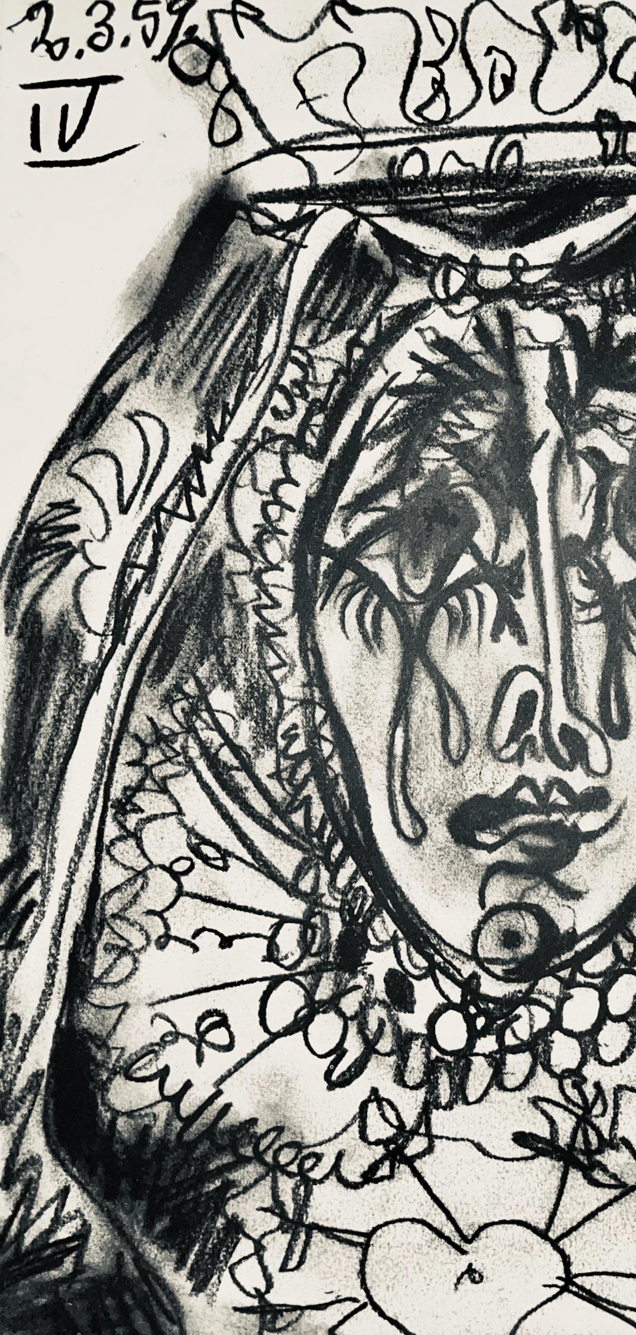 Picasso, Komposition (Bloch 1276; Czwiklitzer 23), Toros y Toreros (nach) (Moderne), Print, von Pablo Picasso