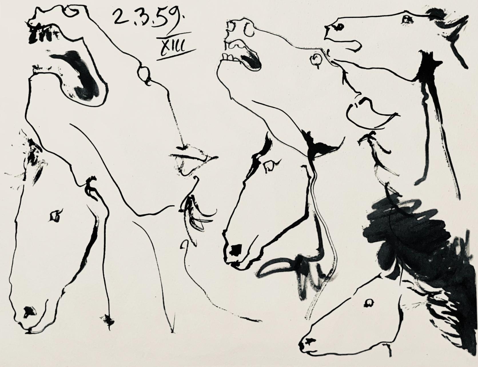 Picasso, Composition (Bloch 1276; Czwiklitzer 23), Toros y Toreros (after) - Modern Print by Pablo Picasso