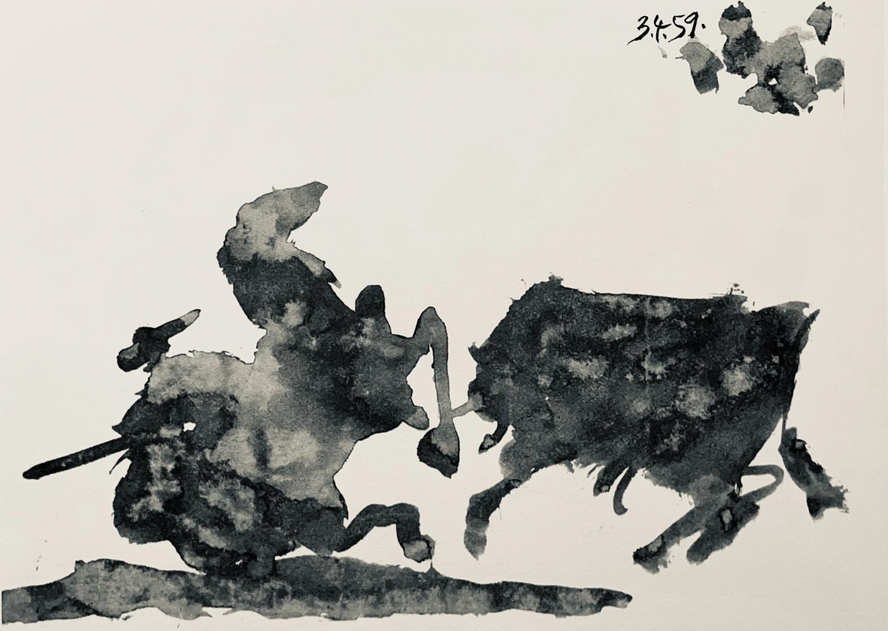 Picasso, Composition (Bloch 1276; Czwiklitzer 23), Toros y Toreros (after) - Modern Print by Pablo Picasso