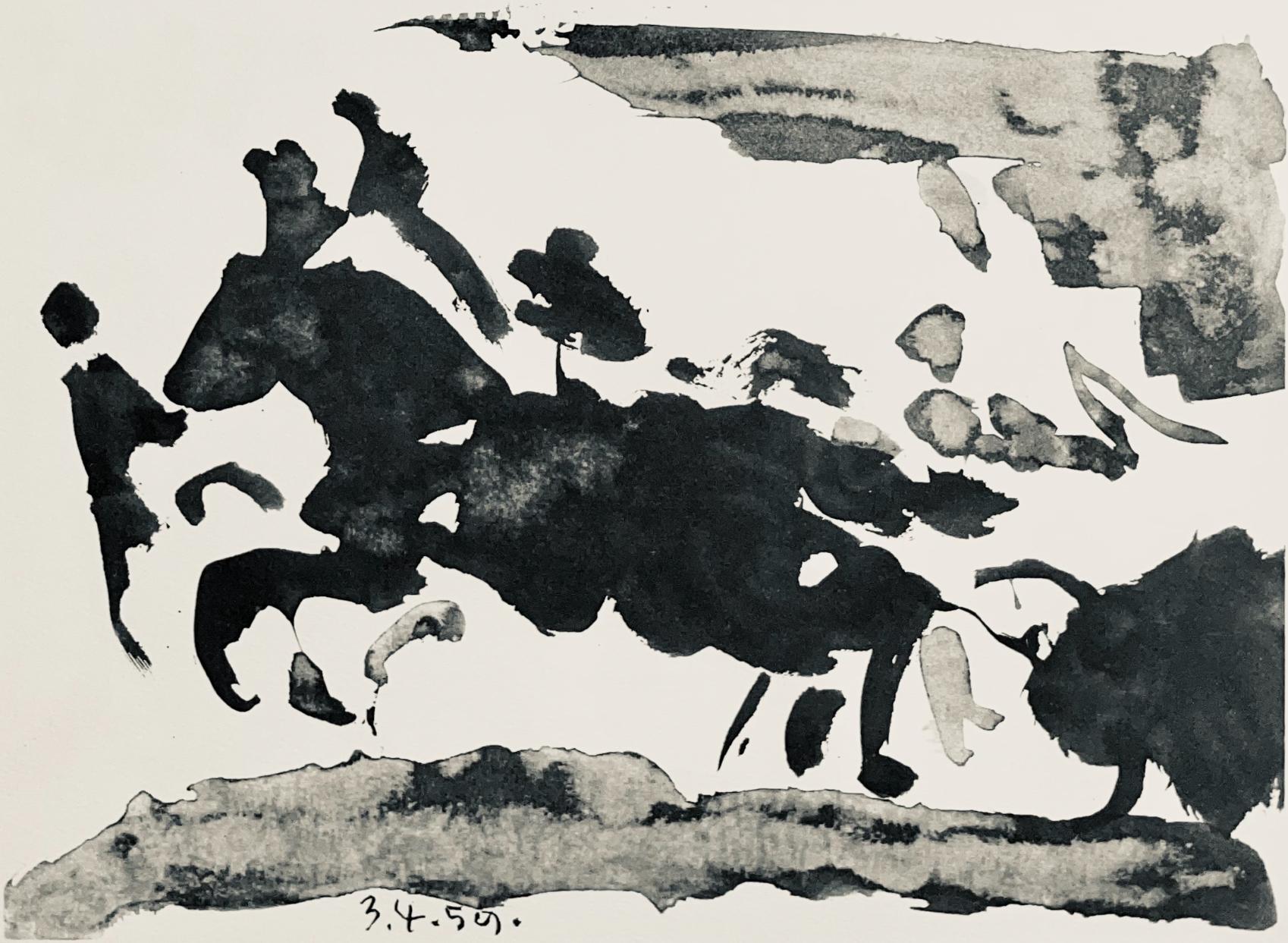 Picasso, Composition (Bloch 1276; Czwiklitzer 23), Toros y Toreros (after) - Modern Print by Pablo Picasso