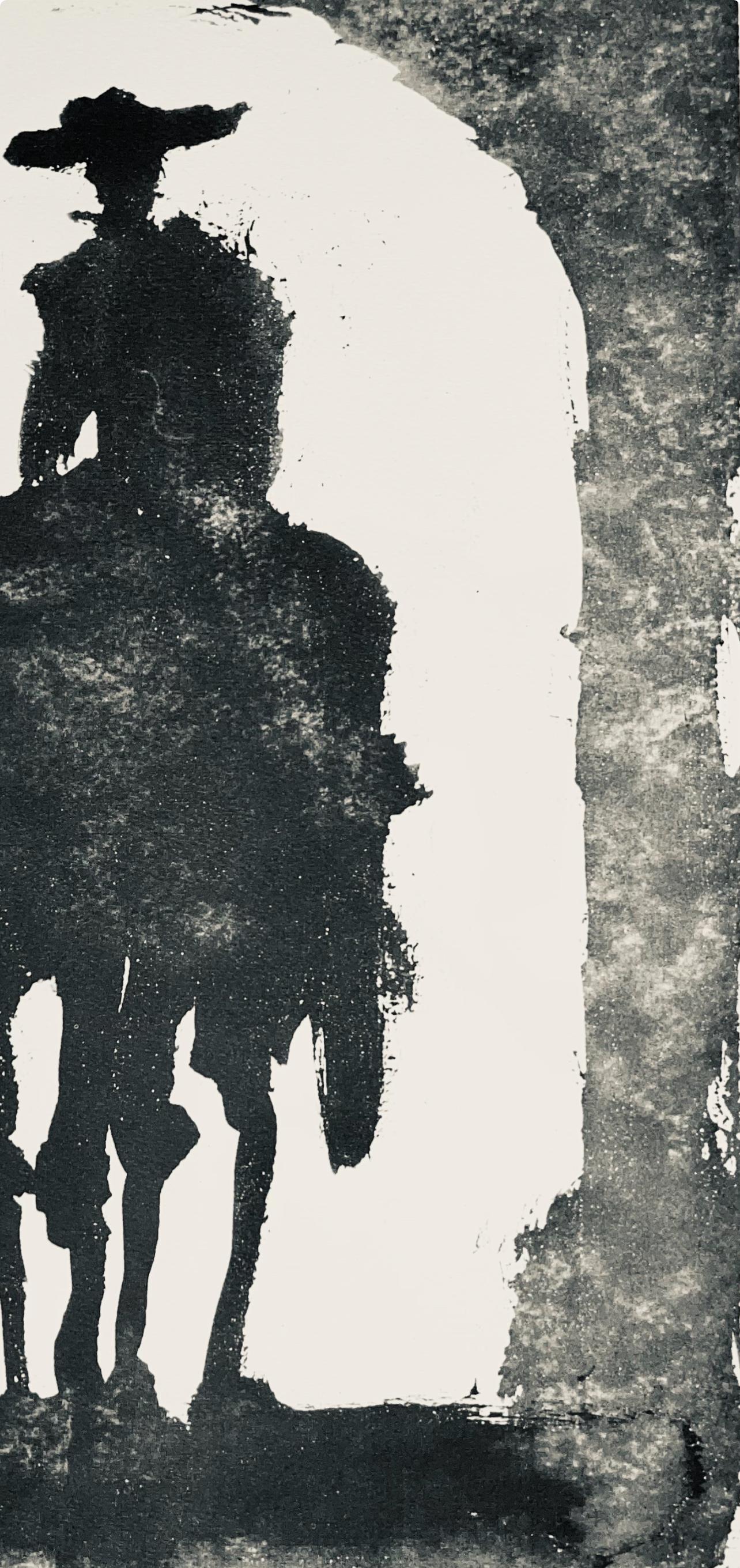 Picasso, Composition (Bloch 1276 ; Czwiklitzer 23), Toros y Toreros (après) - Gris Figurative Print par Pablo Picasso