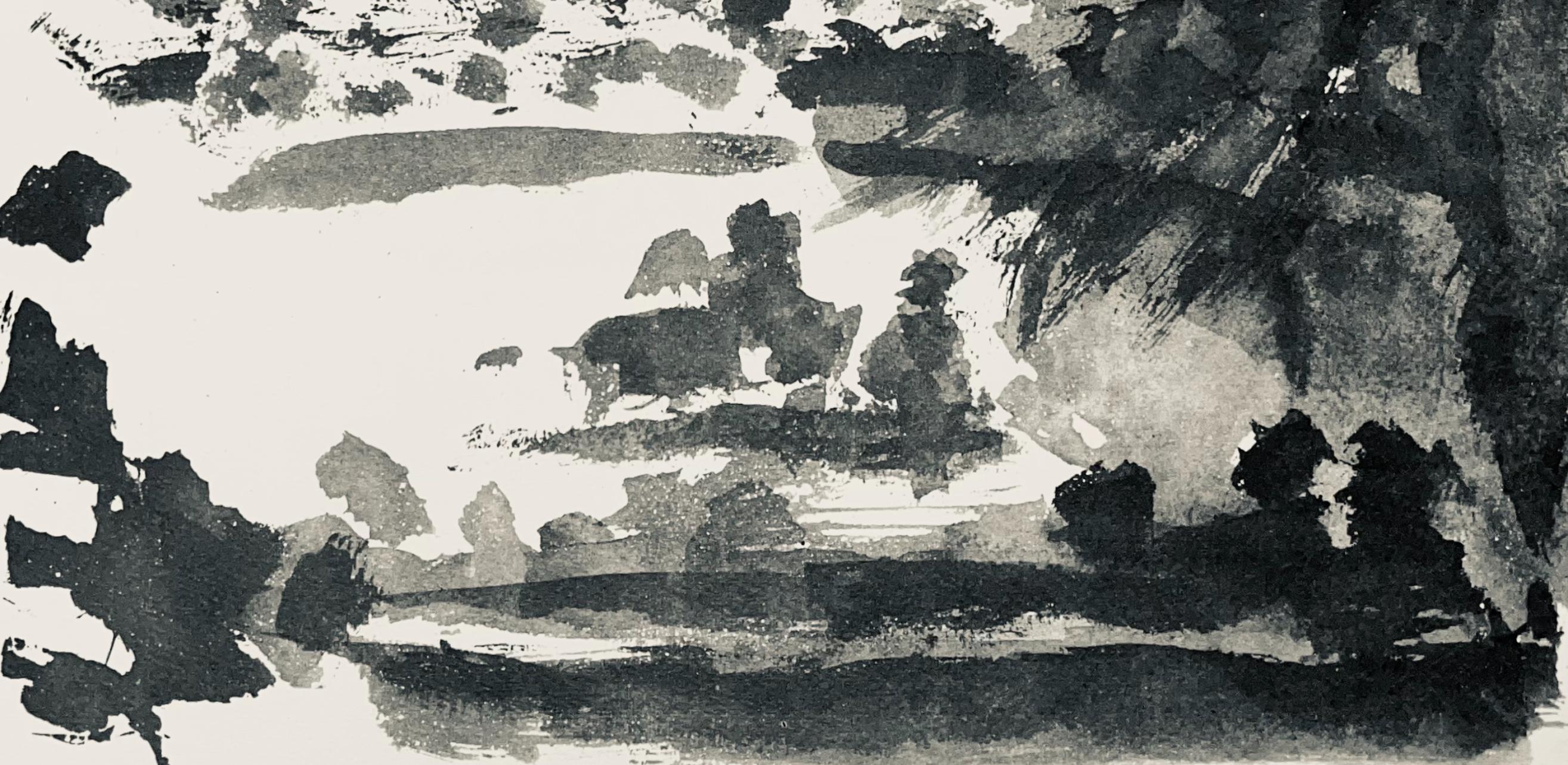 Picasso, Composition (Bloch 1276; Czwiklitzer 23), Toros y Toreros (after) - Gray Figurative Print by Pablo Picasso