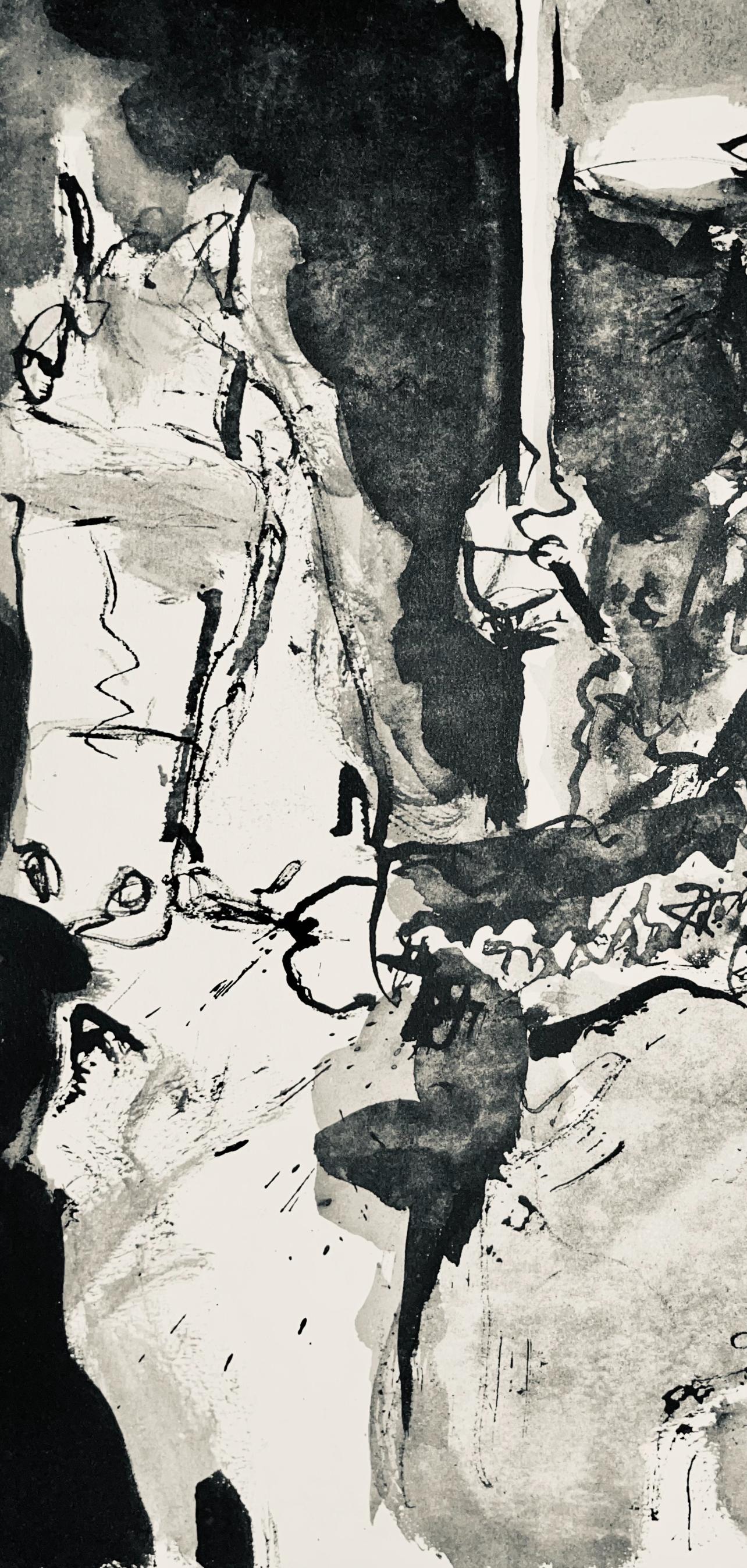 Picasso, Composition (Bloch 1276; Czwiklitzer 23), Toros y Toreros (after) - Gray Figurative Print by Pablo Picasso