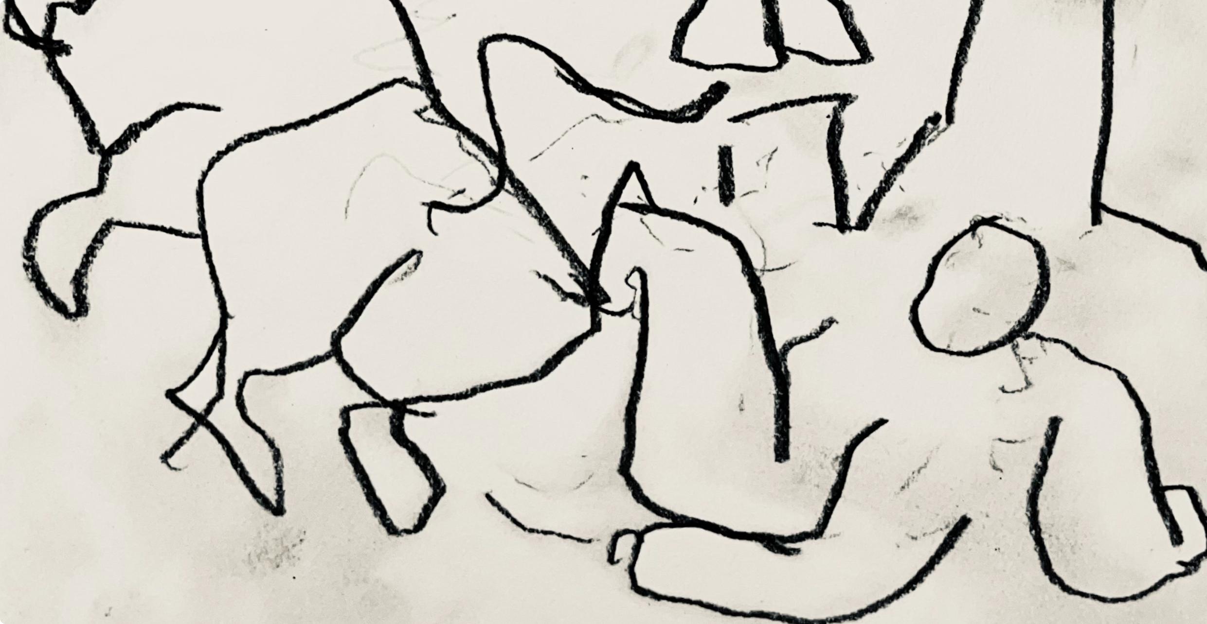 Picasso, Composition (Bloch 1276; Czwiklitzer 23), Toros y Toreros (after) - Beige Figurative Print by Pablo Picasso