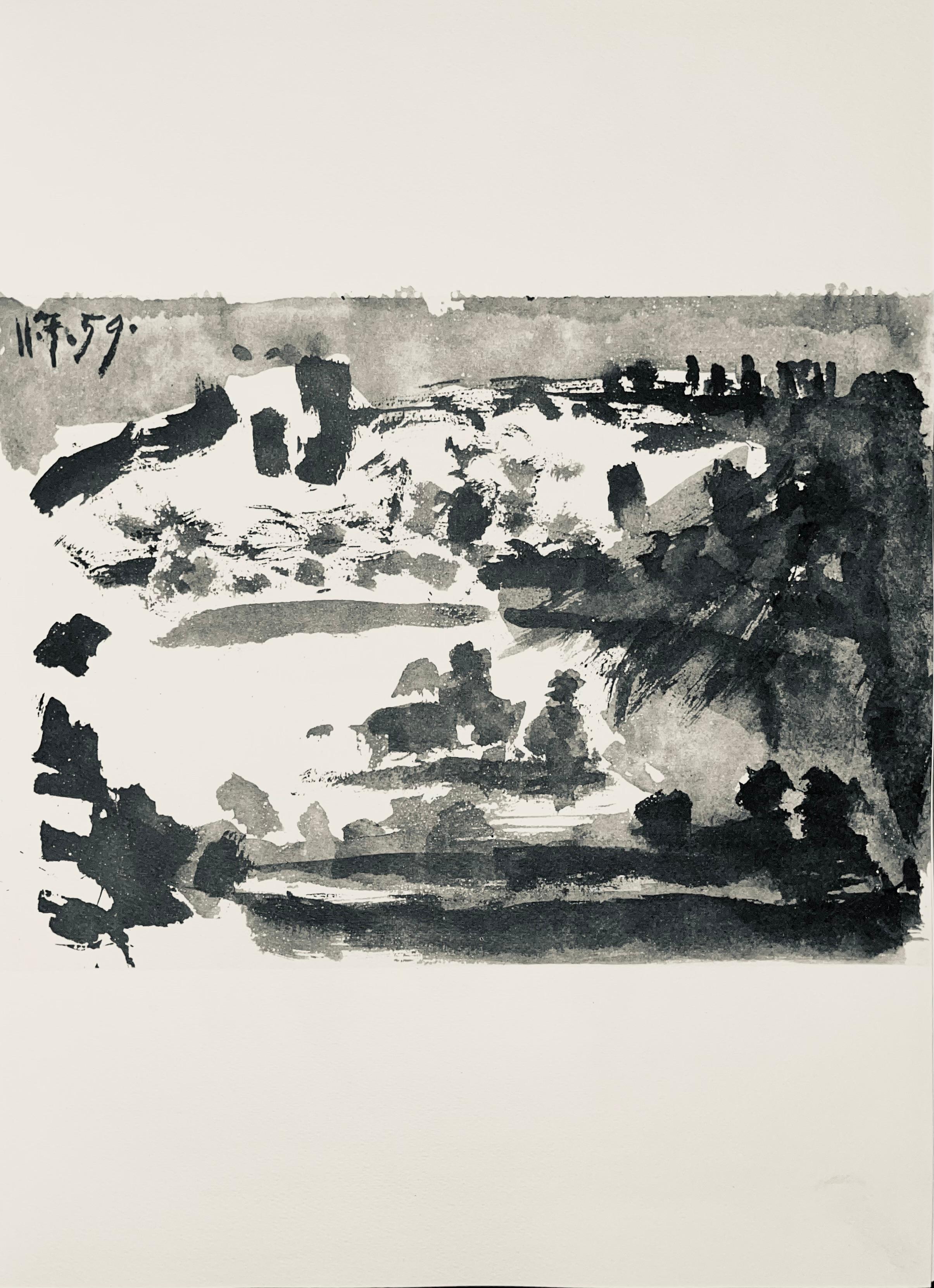 Lithograph on Arches wove paper. Unsigned and unnumbered, as issued. Good condition. Notes: From the volume, Pablo Picasso, Toros y Toreros, 1961. Published by aux Éditions Cercle d'Art; printed by Mourlot Frères, Paris, April-June 1961. Excerpted