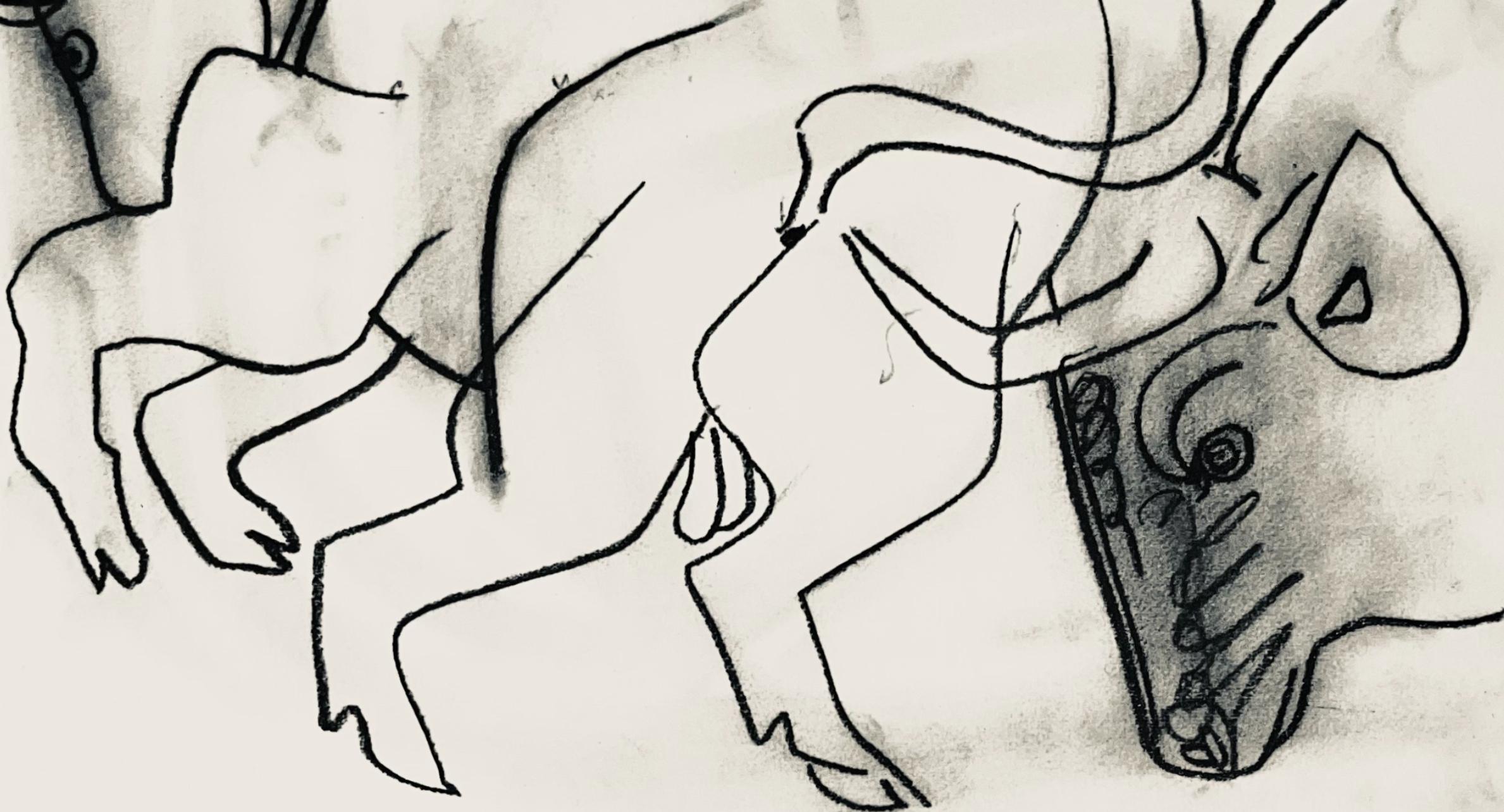 Lithographie sur papier vélin d'Arches. Non signé et non numéroté, tel que publié. Bon état. Notes : Extrait du volume Pablo Picasso, Toros y Toreros, 1961. Publié par les Éditions Cercle d'Art ; imprimé par Mourlot Frères, Paris, avril-juin 1961.