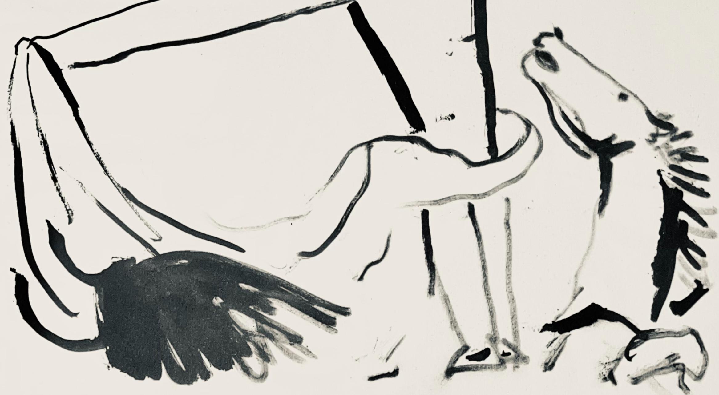 Lithograph on Arches wove paper. Unsigned and unnumbered, as issued. Good condition. Notes: From the volume, Pablo Picasso, Toros y Toreros, 1961. Published by aux Éditions Cercle d'Art; printed by Mourlot Frères, Paris, April-June 1961. Excerpted