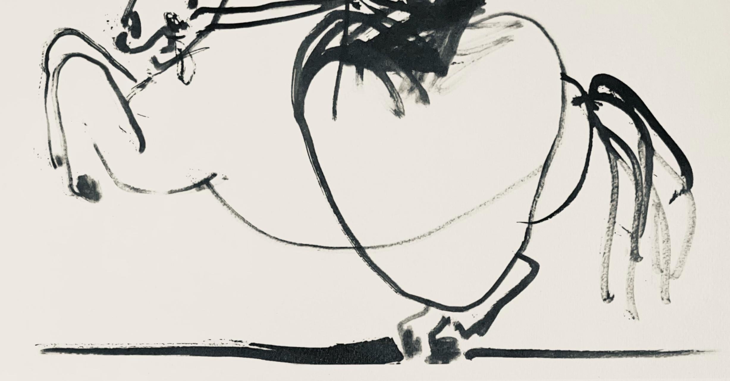 Lithograph on Arches wove paper. Unsigned and unnumbered, as issued. Good condition. Notes: From the volume, Pablo Picasso, Toros y Toreros, 1961. Published by aux Éditions Cercle d'Art; printed by Mourlot Frères, Paris, April-June 1961. Excerpted