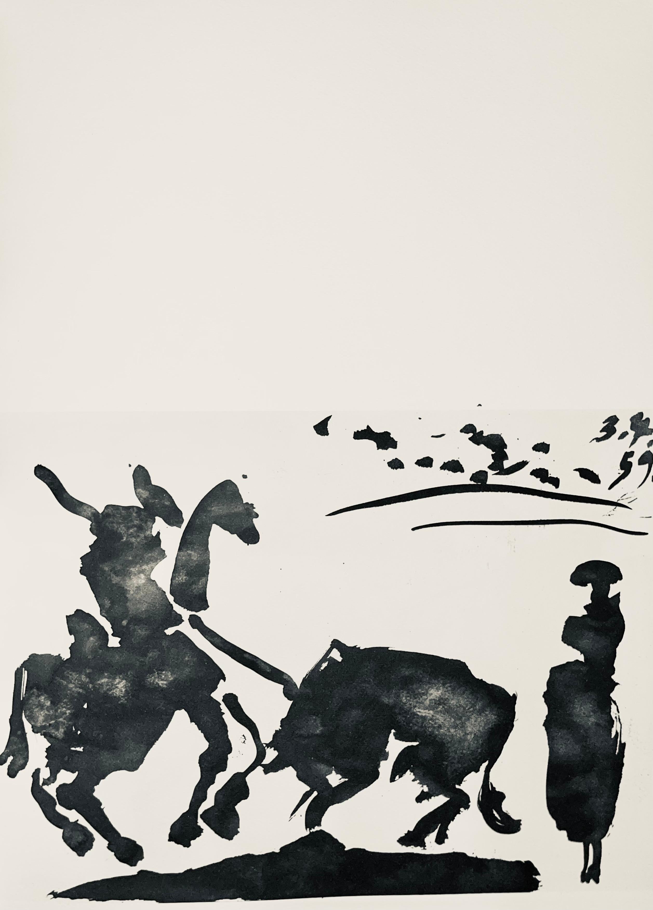 Lithograph on Arches wove paper. Unsigned and unnumbered, as issued. Good condition. Notes: From the volume, Pablo Picasso, Toros y Toreros, 1961. Published by aux Éditions Cercle d'Art; printed by Mourlot Frères, Paris, April-June 1961. Excerpted