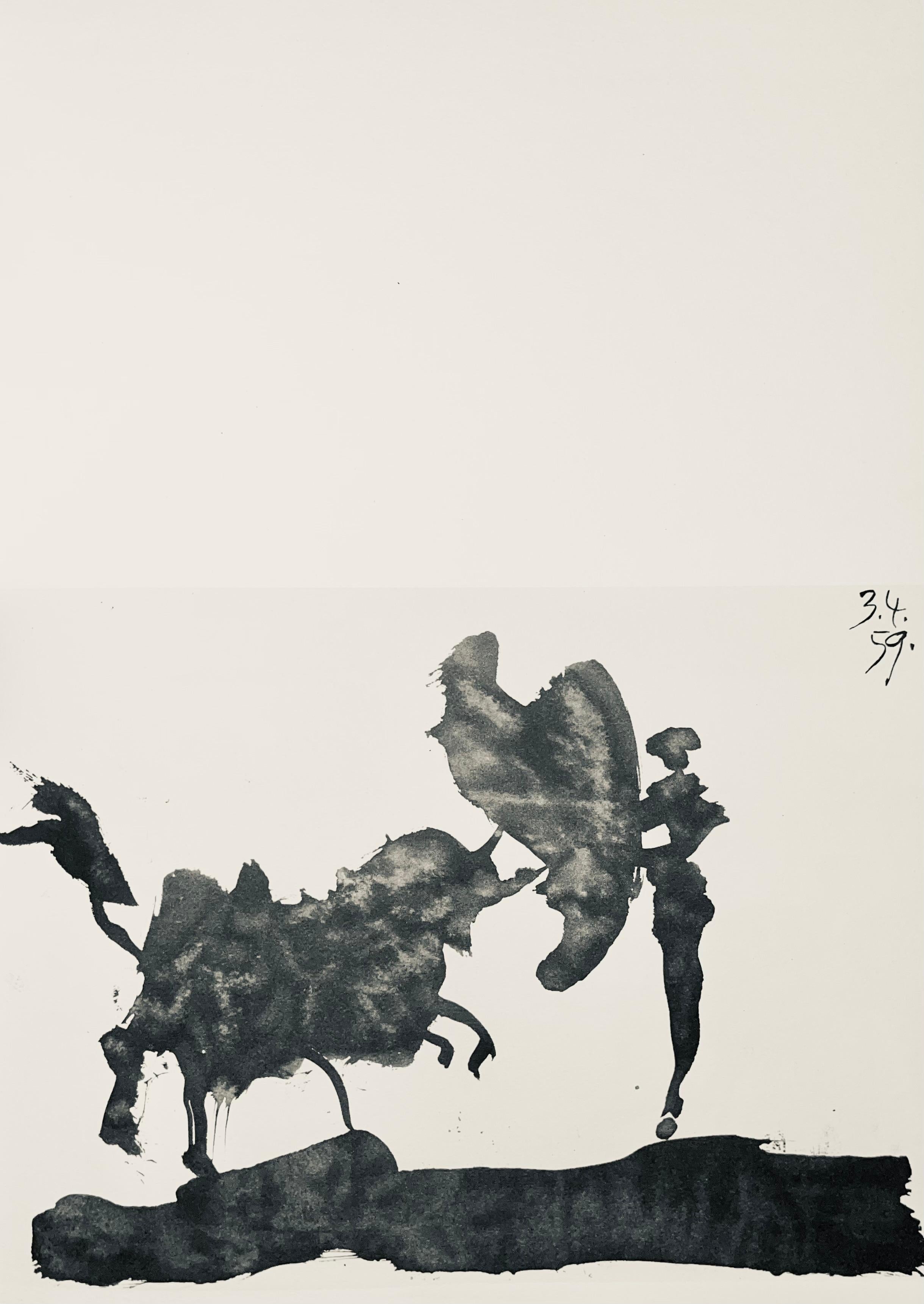 Lithograph on Arches wove paper. Unsigned and unnumbered, as issued. Good condition. Notes: From the volume, Pablo Picasso, Toros y Toreros, 1961. Published by aux Éditions Cercle d'Art; printed by Mourlot Frères, Paris, April-June 1961. Excerpted