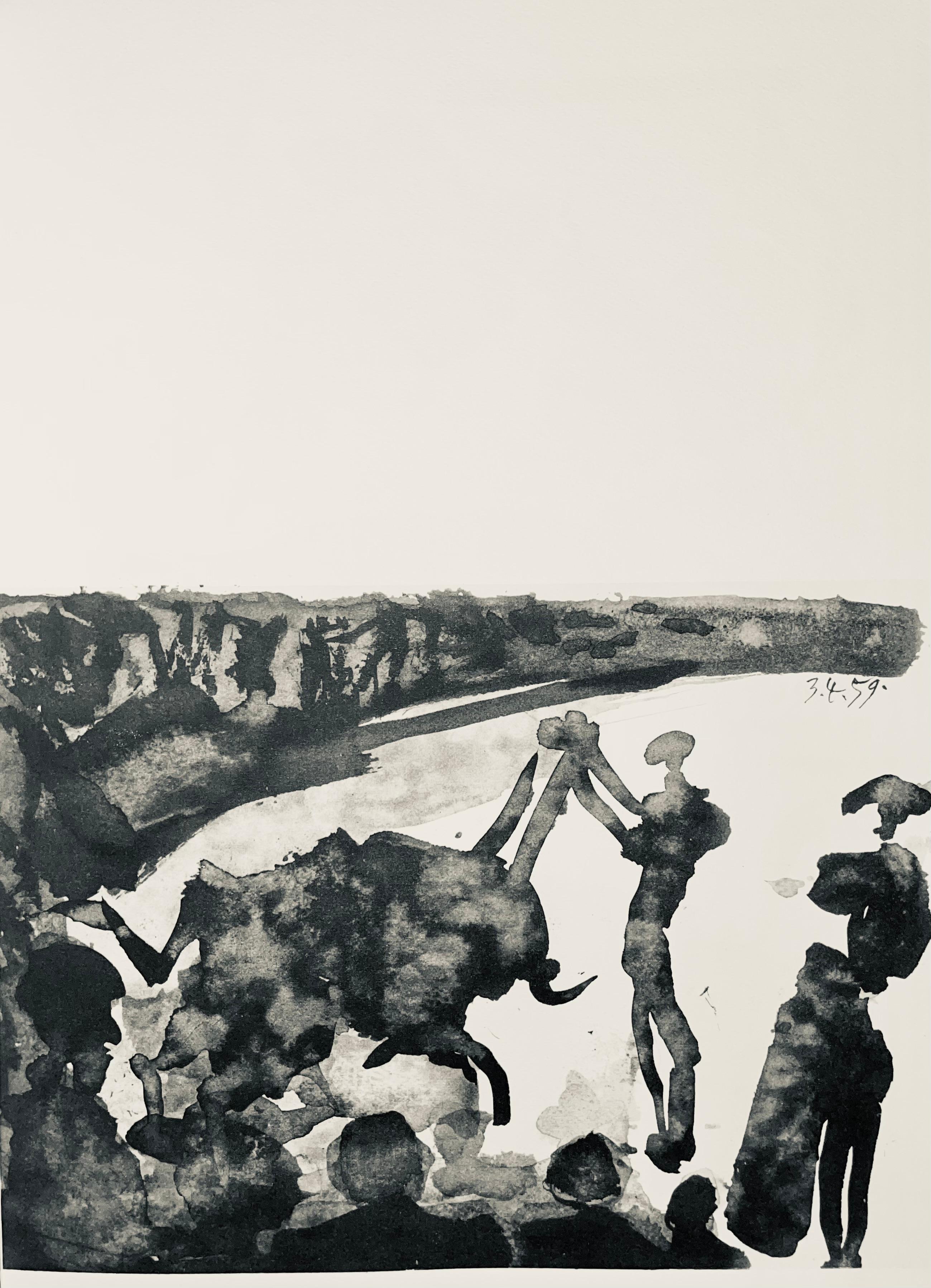 Lithograph on Arches wove paper. Unsigned and unnumbered, as issued. Good condition. Notes: From the volume, Pablo Picasso, Toros y Toreros, 1961. Published by aux Éditions Cercle d'Art; printed by Mourlot Frères, Paris, April-June 1961. Excerpted