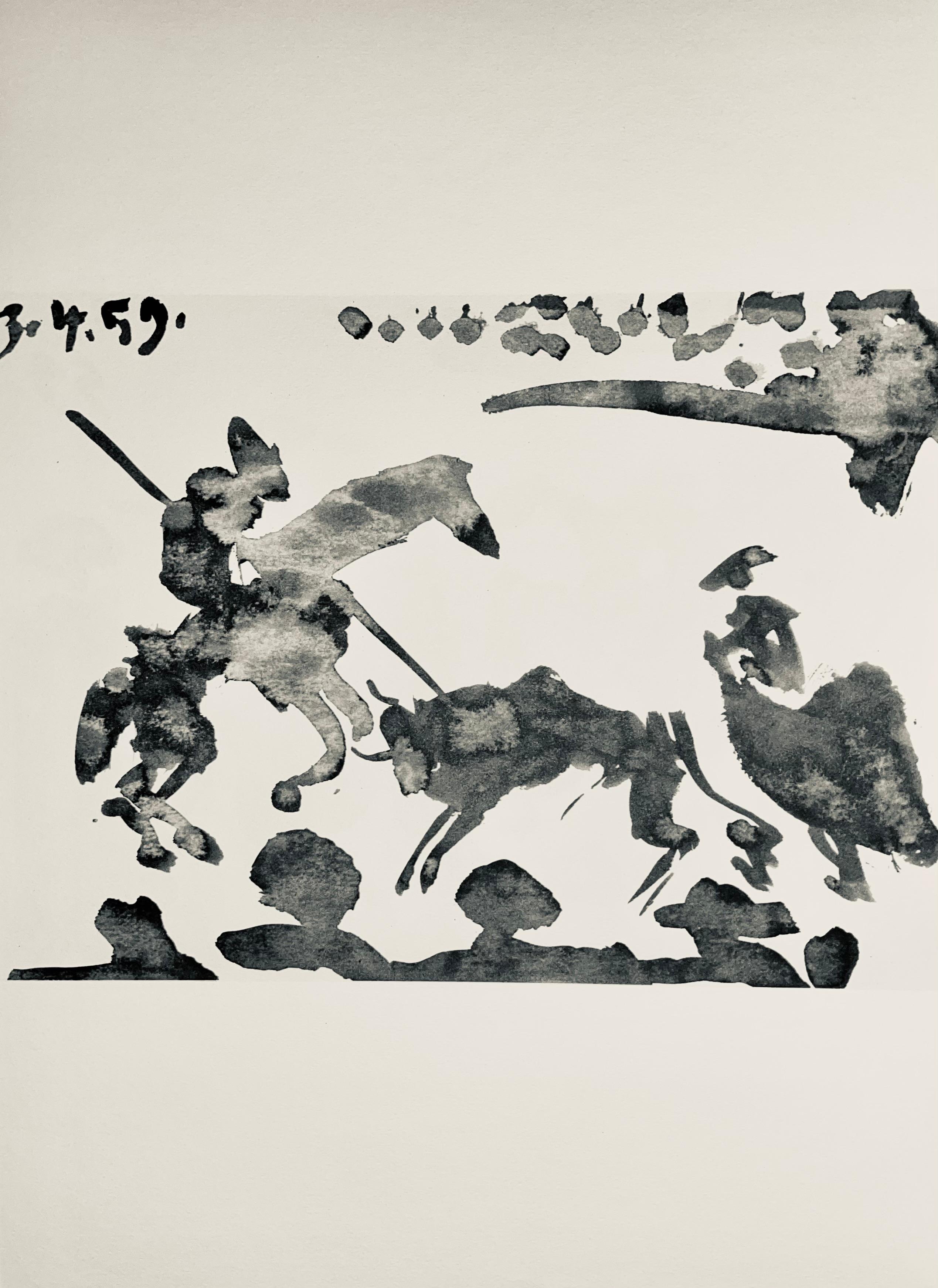 Lithograph on Arches wove paper. Unsigned and unnumbered, as issued. Good condition. Notes: From the volume, Pablo Picasso, Toros y Toreros, 1961. Published by aux Éditions Cercle d'Art; printed by Mourlot Frères, Paris, April-June 1961. Excerpted