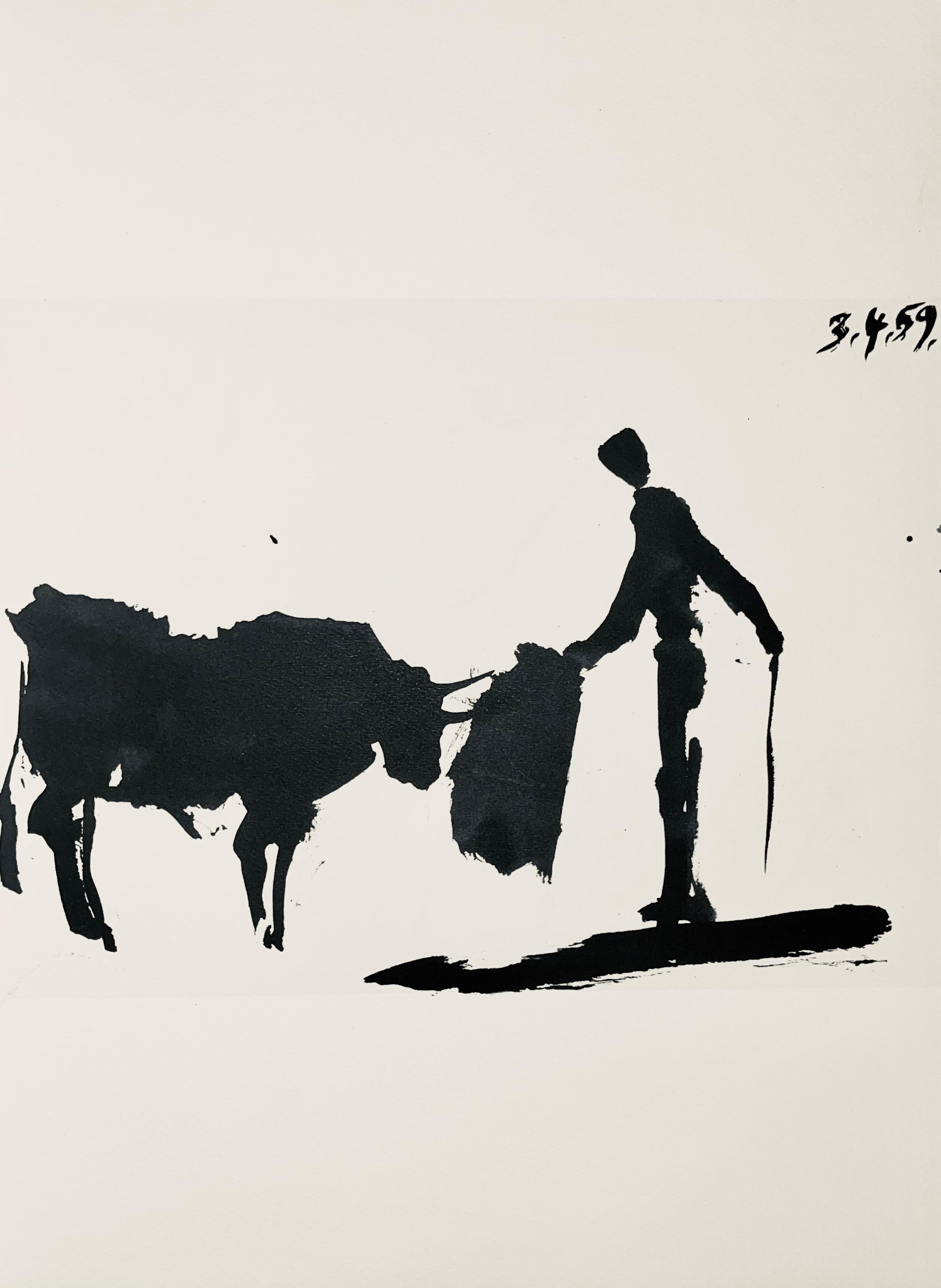 Lithograph on Arches wove paper. Unsigned and unnumbered, as issued. Good condition. Notes: From the volume, Pablo Picasso, Toros y Toreros, 1961. Published by aux Éditions Cercle d'Art; printed by Mourlot Frères, Paris, April-June 1961. Excerpted