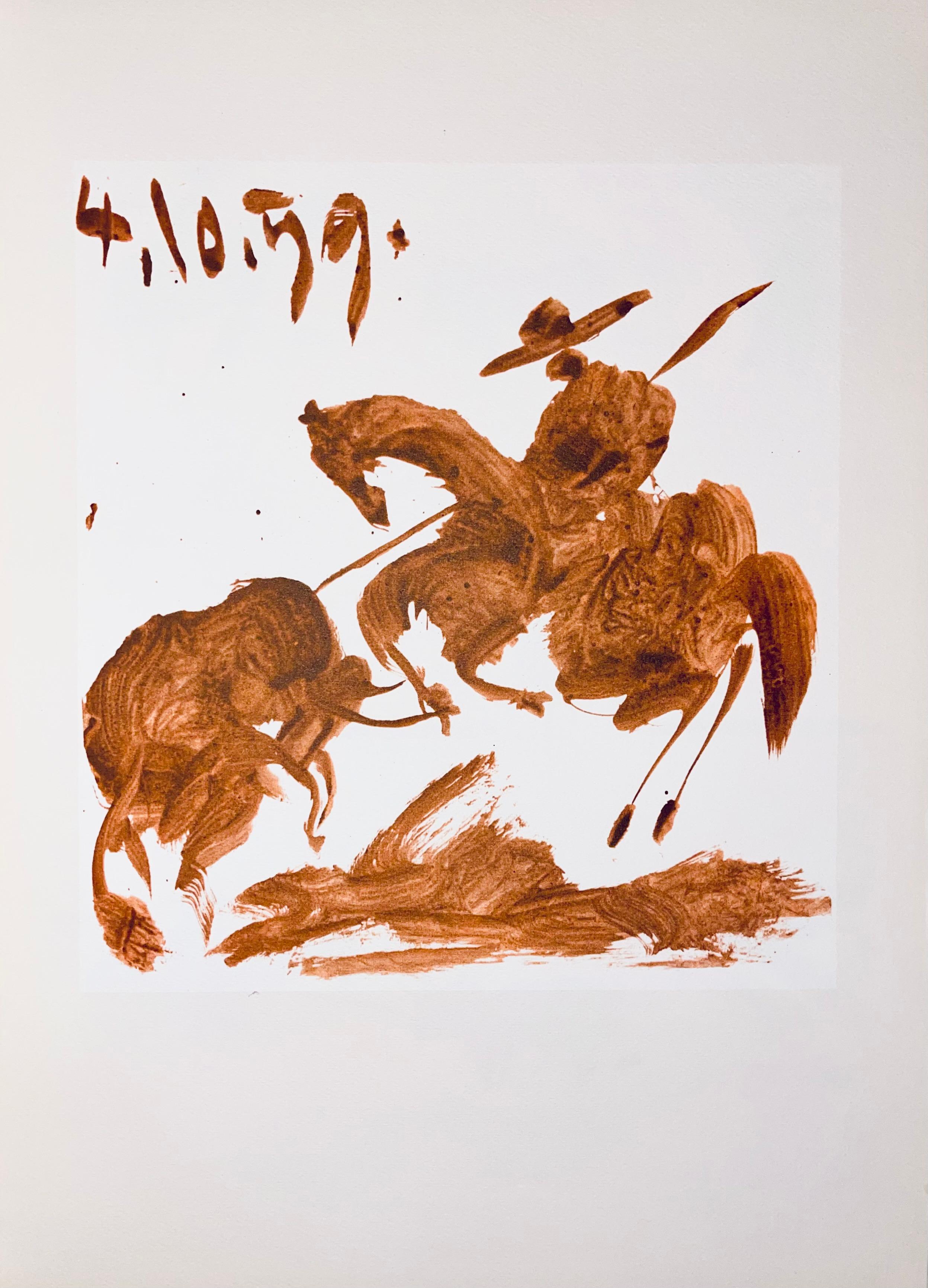 Picasso, Composition (Bloch 1276; Czwiklitzer 23), Toros y Toreros (after) For Sale 2