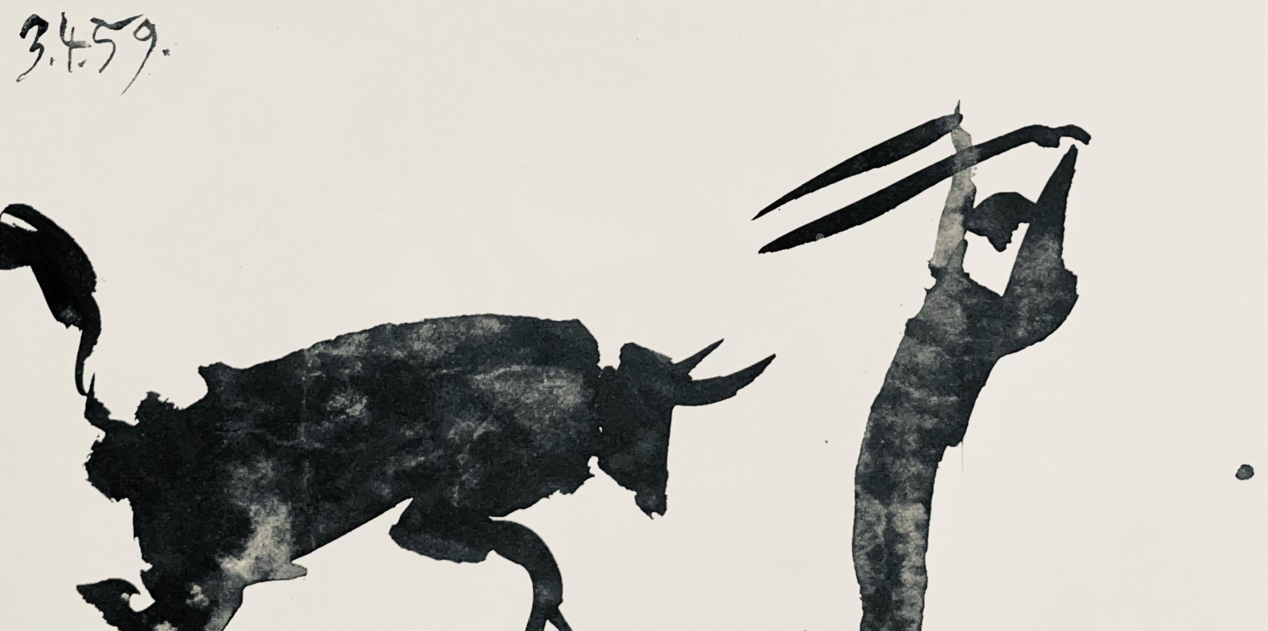 Picasso, Composition (Bloch 1276; Czwiklitzer 23), Toros y Toreros (after) For Sale 4