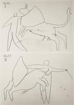 Picasso, Composition (Bloch 1276 ; Czwiklitzer 23), Toros y Toreros (après)