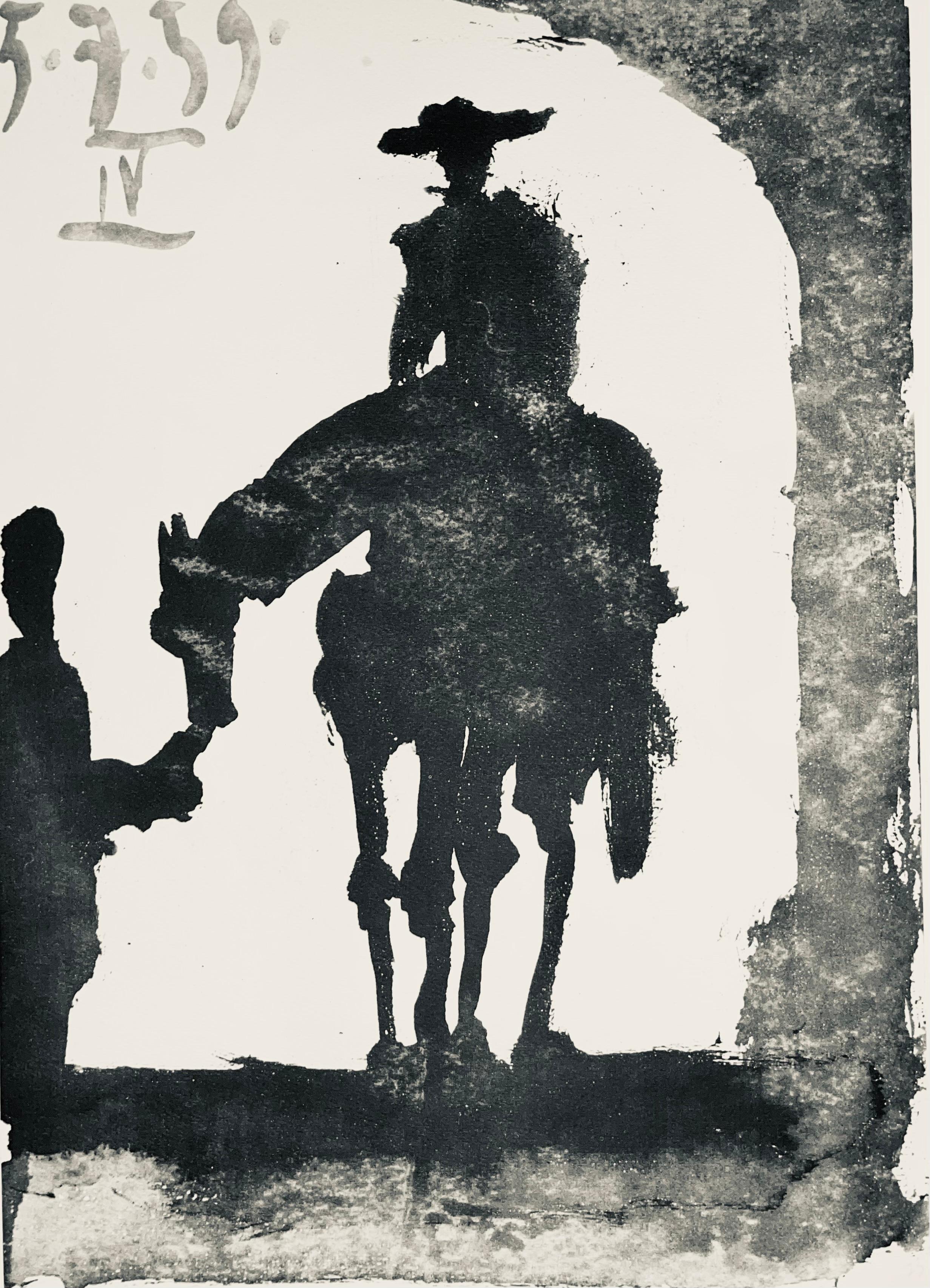 Figurative Print Pablo Picasso - Picasso, Composition (Bloch 1276 ; Czwiklitzer 23), Toros y Toreros (après)