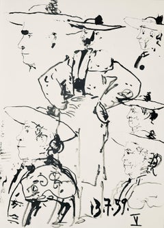 Picasso, Komposition (Bloch 1276; Czwiklitzer 23), Toros y Toreros (nach)