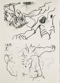 Picasso, Composition (Bloch 1276 ; Czwiklitzer 23), Toros y Toreros (après)