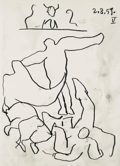 Picasso, Composition (Bloch 1276; Czwiklitzer 23), Toros y Toreros (after)