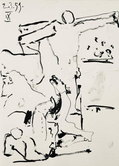Picasso, Composition (Bloch 1276 ; Czwiklitzer 23), Toros y Toreros (après)