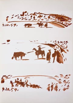 Picasso, Komposition (Bloch 1276; Czwiklitzer 23), Toros y Toreros (nach)