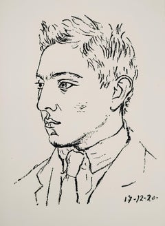 Picasso, Composition (Bloch 38; Cramer 13), Les Joues en feu, poèmes (after)