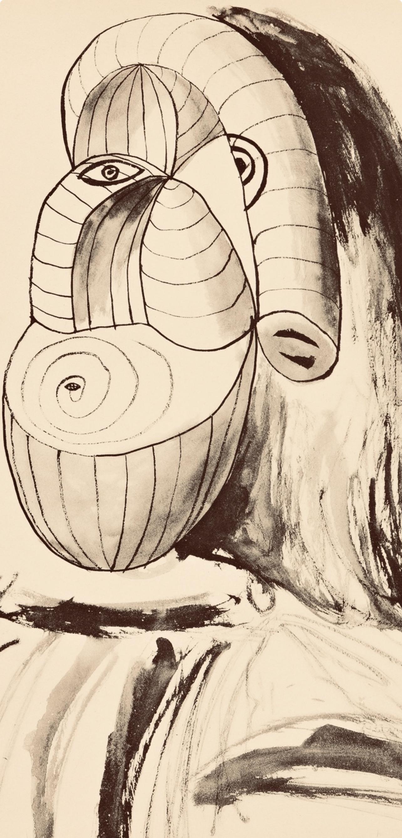Picasso, Composition, Carnet de dessins de Picasso, Cahiers d'Art (d'après) - Print de Pablo Picasso