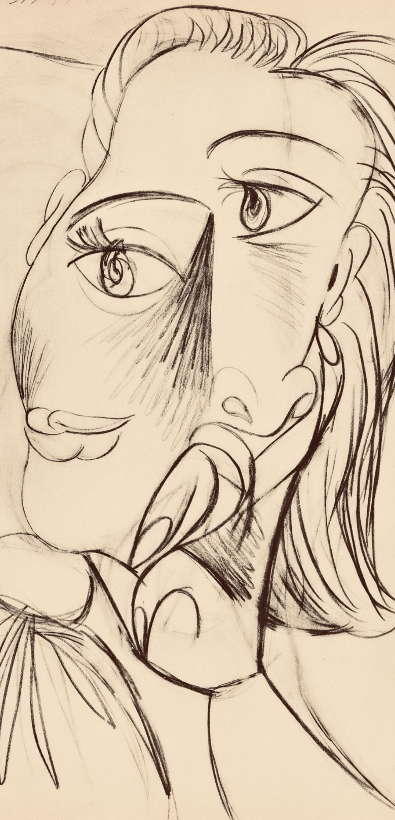 Picasso, Composition, Carnet de dessins de Picasso, Cahiers d'Art (d'après) - Print de Pablo Picasso