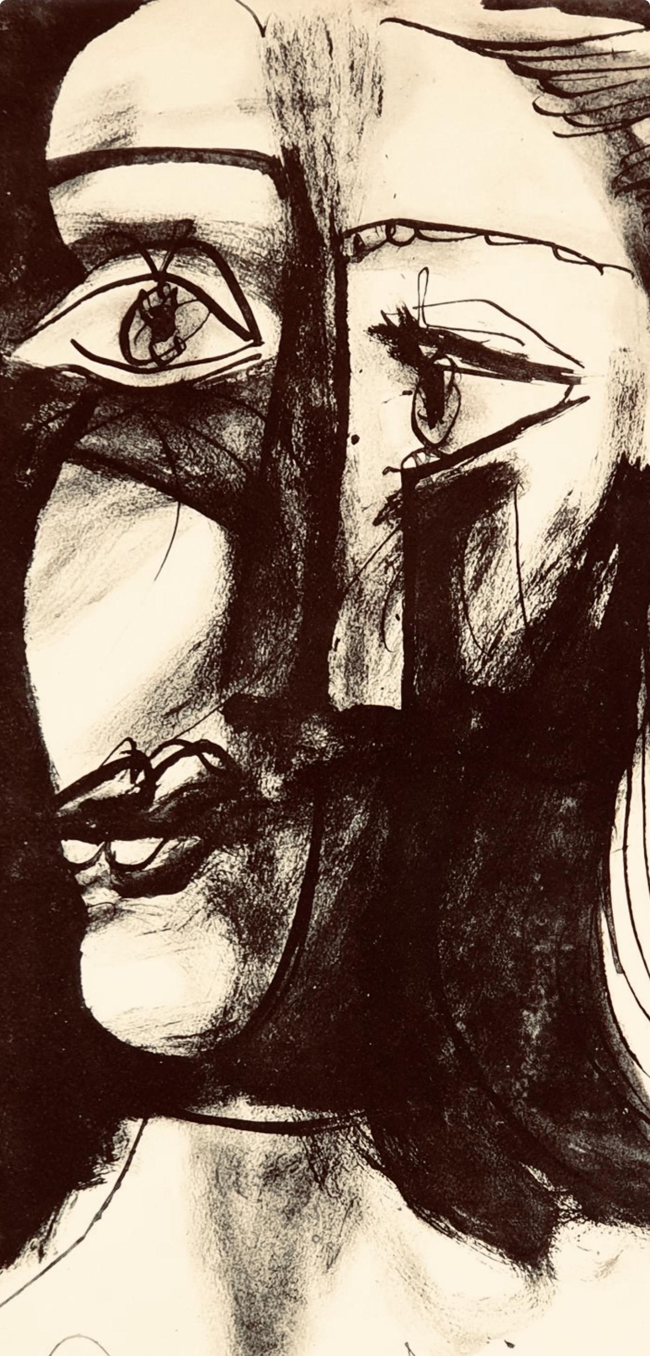 Picasso, Composition, Carnet de dessins de Picasso, Cahiers d'Art (d'après) - Print de Pablo Picasso