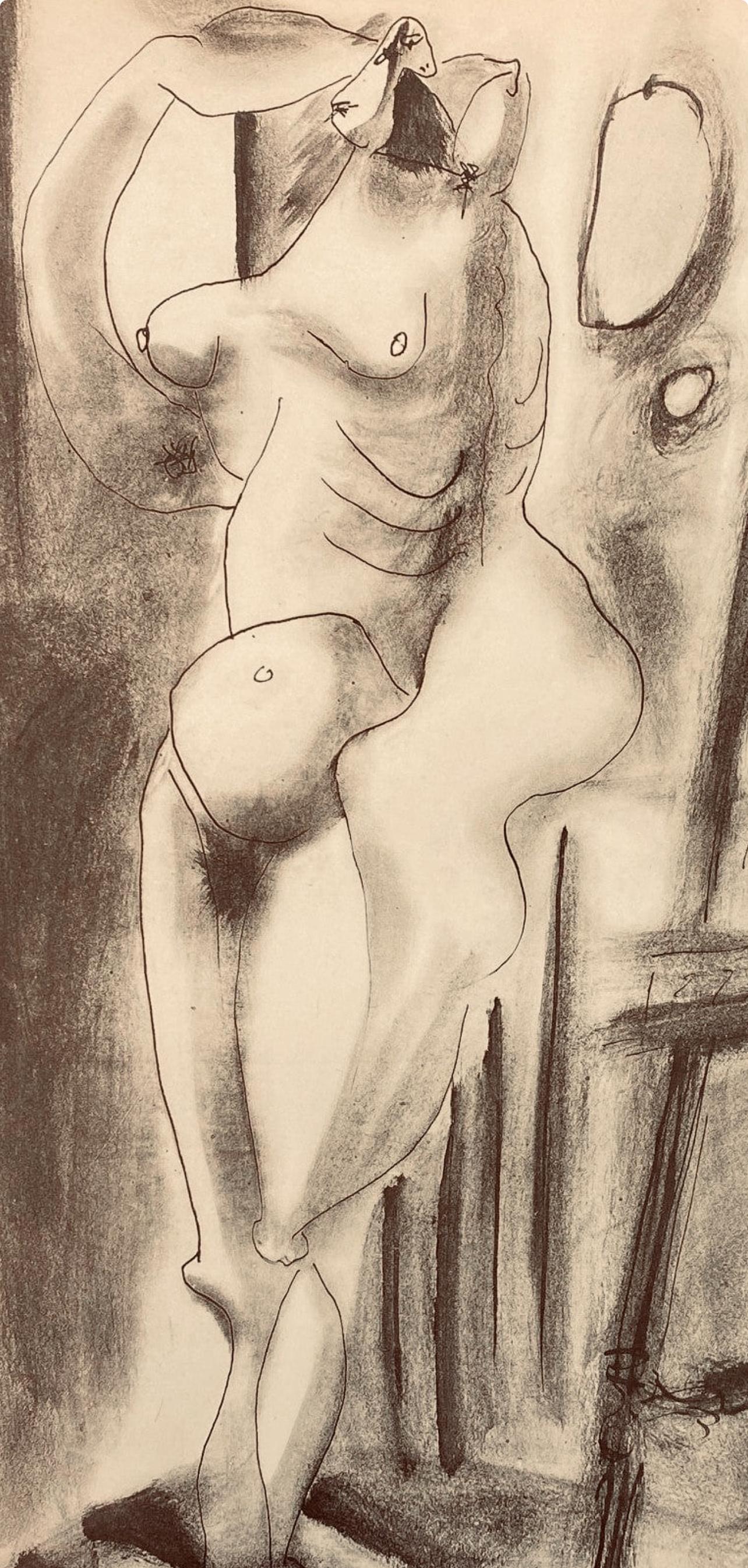 Picasso, Composition, Carnet de dessins de Picasso, Cahiers d'Art (d'après) - Print de Pablo Picasso