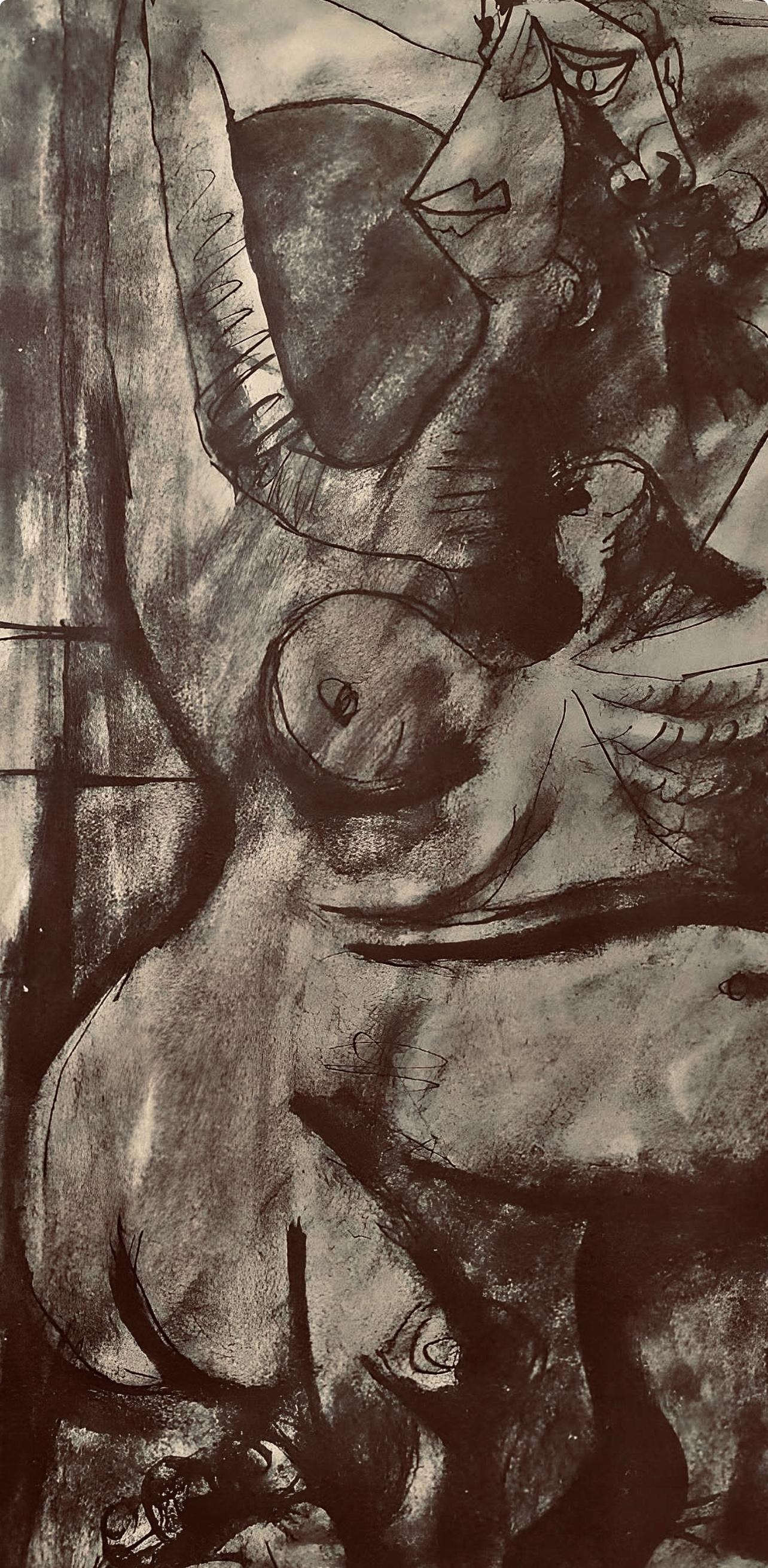 Picasso, Composition, Carnet de dessins de Picasso, Cahiers d'Art (d'après) - Print de Pablo Picasso