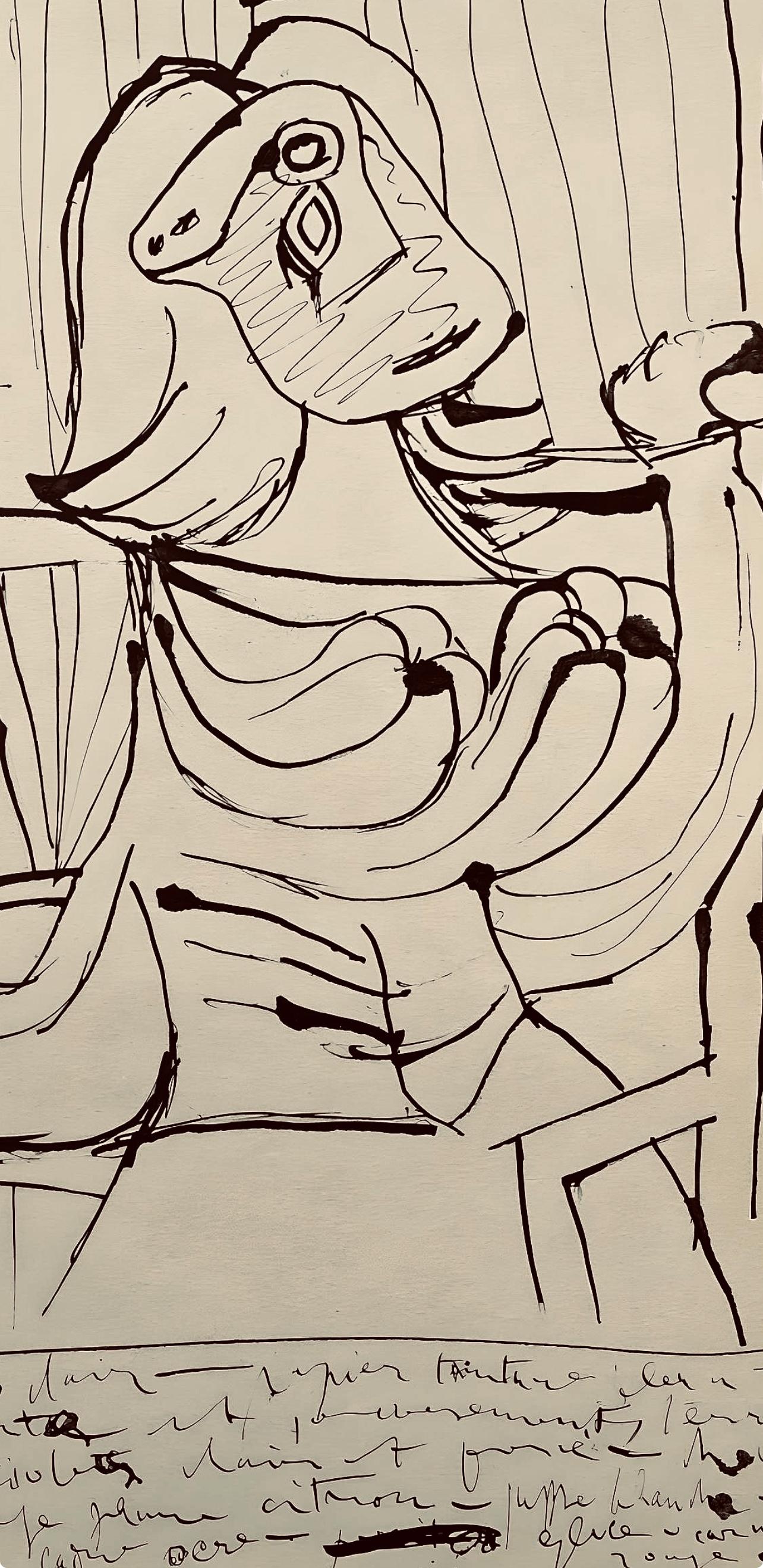 Picasso, Composition, Carnet de dessins de Picasso, Cahiers d'Art (d'après) - Print de Pablo Picasso