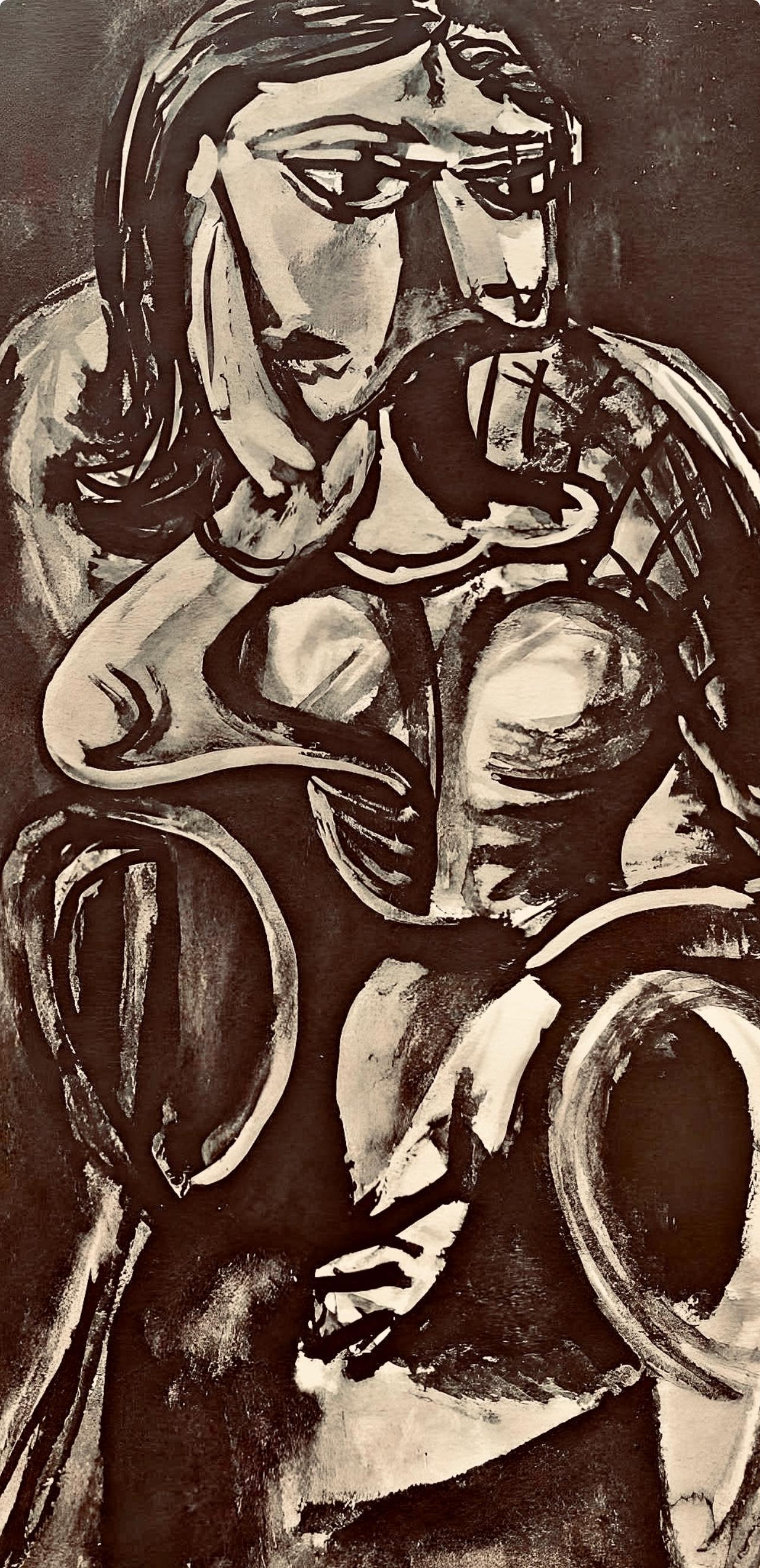 Picasso, Composition, Carnet de dessins de Picasso, Cahiers d'Art (d'après) - Print de Pablo Picasso