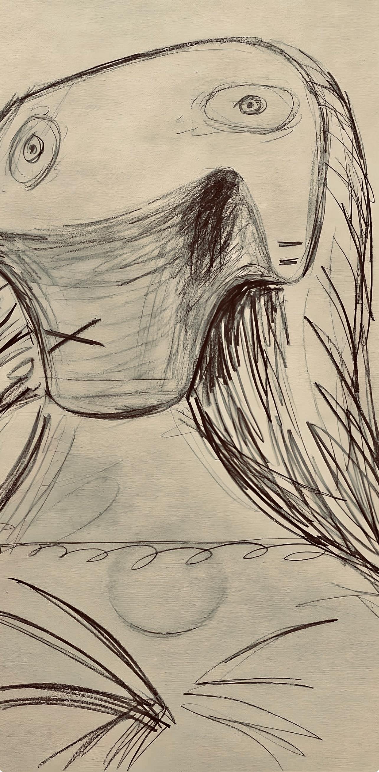 Picasso, Composition, Carnet de dessins de Picasso, Cahiers d'Art (d'après) - Print de Pablo Picasso