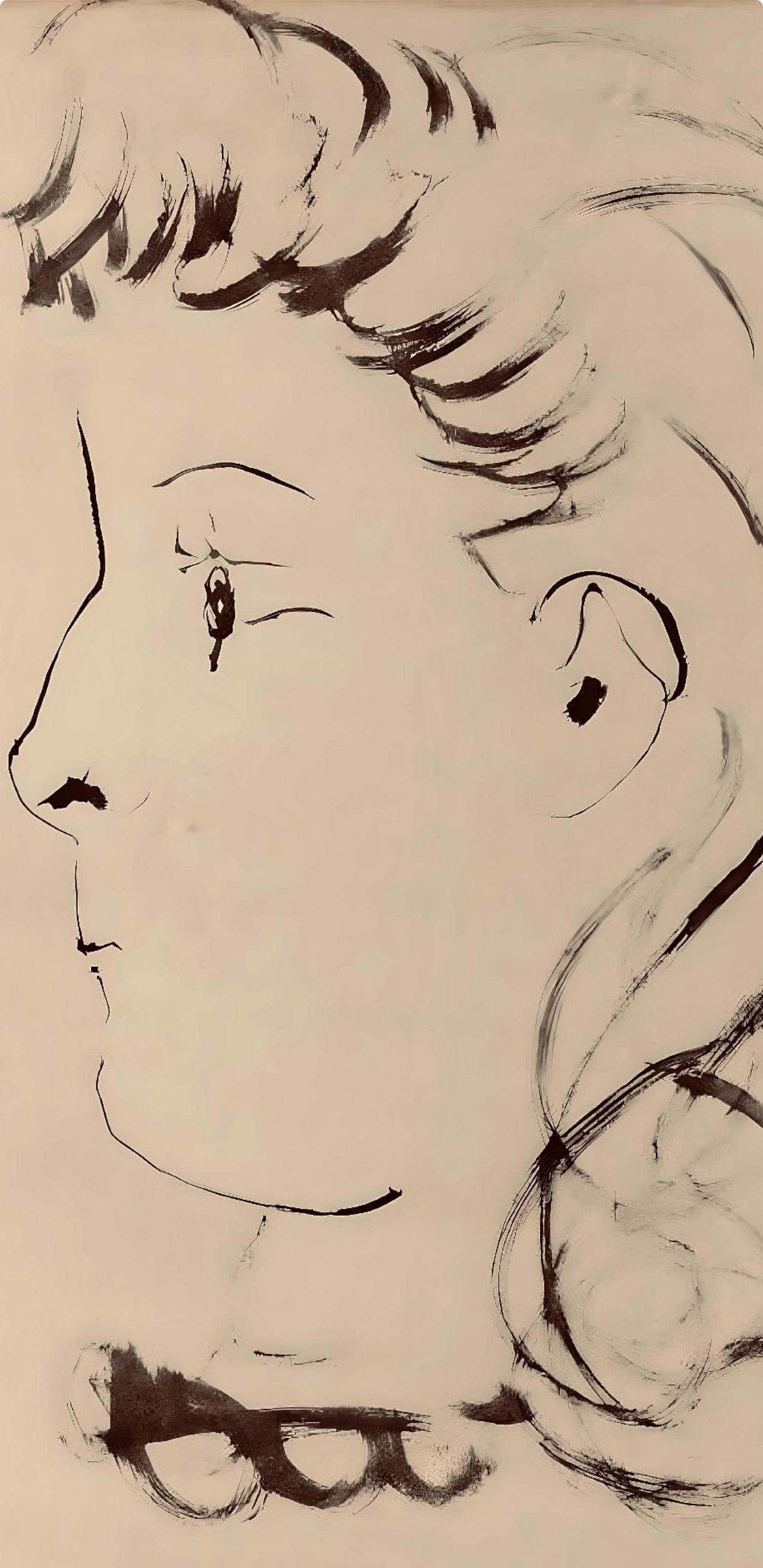 Picasso, Composition, Carnet de dessins de Picasso, Cahiers d'Art (d'après) - Print de Pablo Picasso