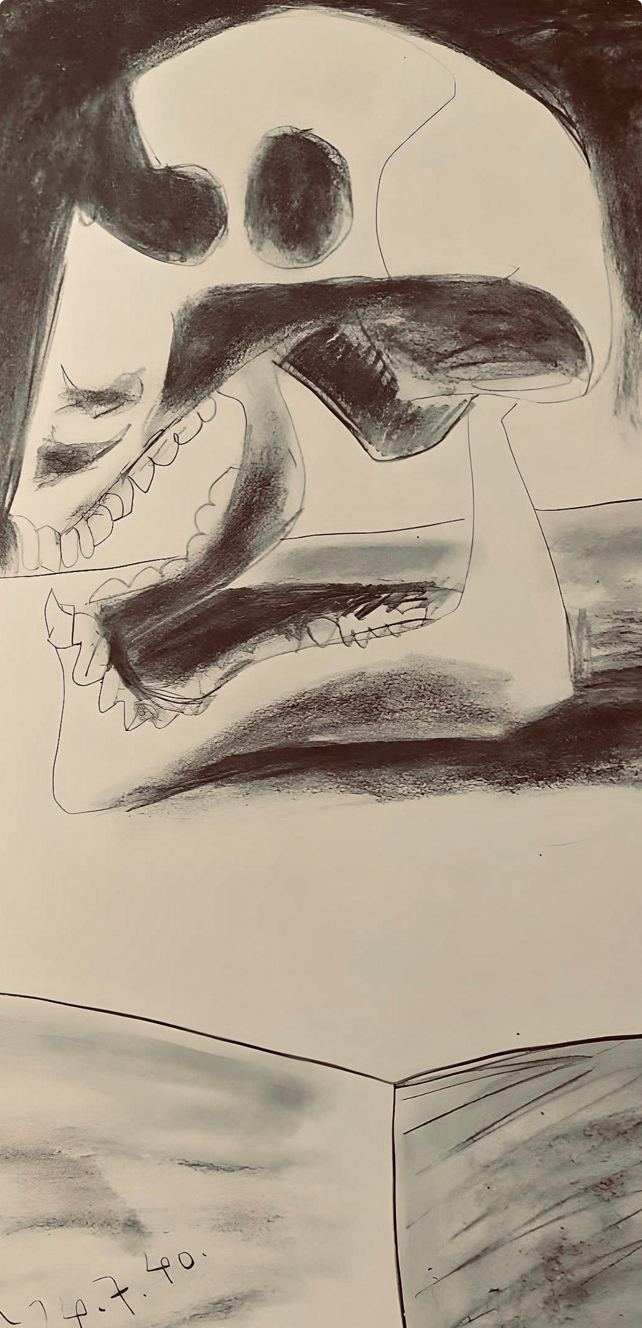 Picasso, Composizione, Carnet de dessins de Picasso, Cahiers d'Art (dopo) - Print di Pablo Picasso