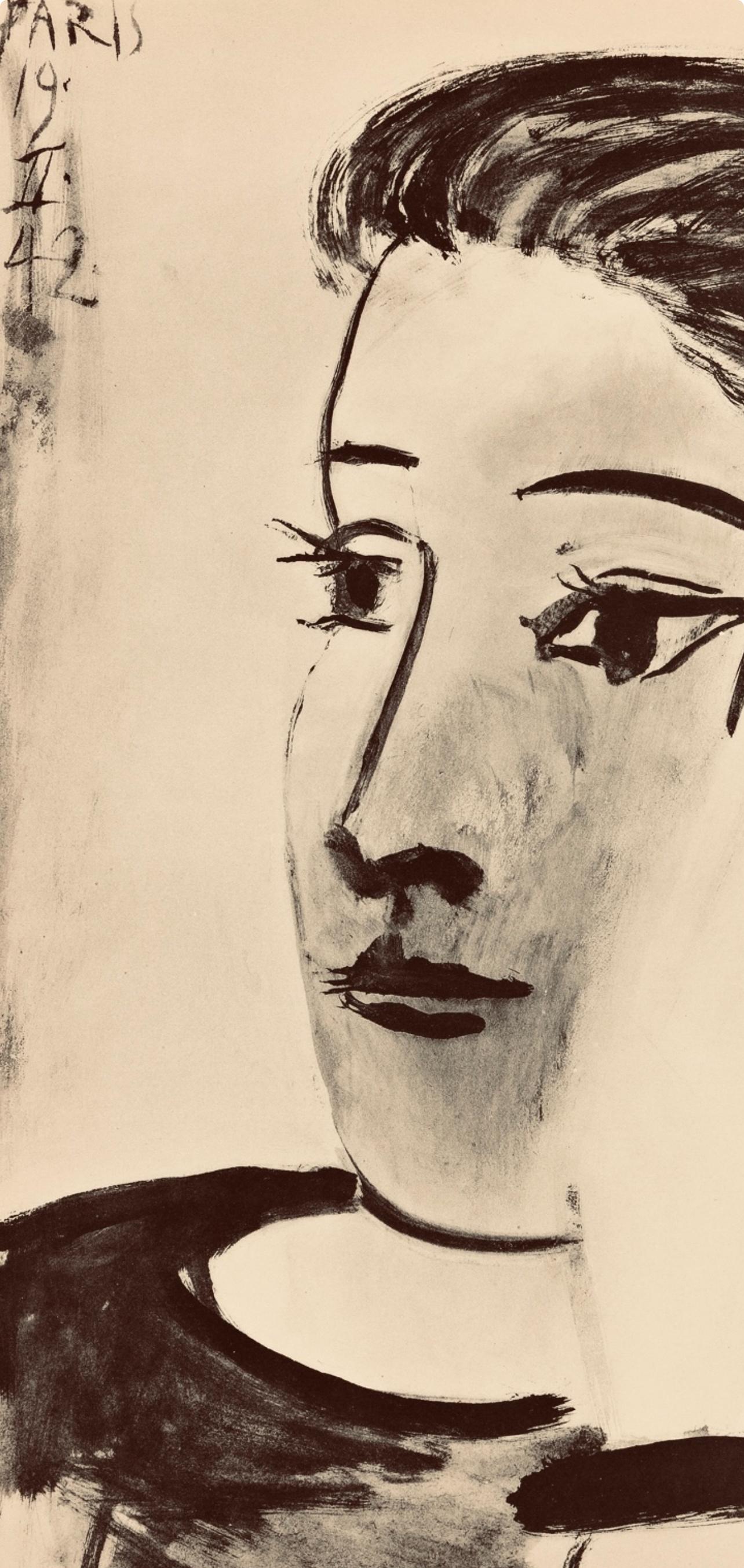 Picasso, Composition, Carnet de dessins de Picasso, Cahiers d'Art (d'après) - Cubisme Print par Pablo Picasso