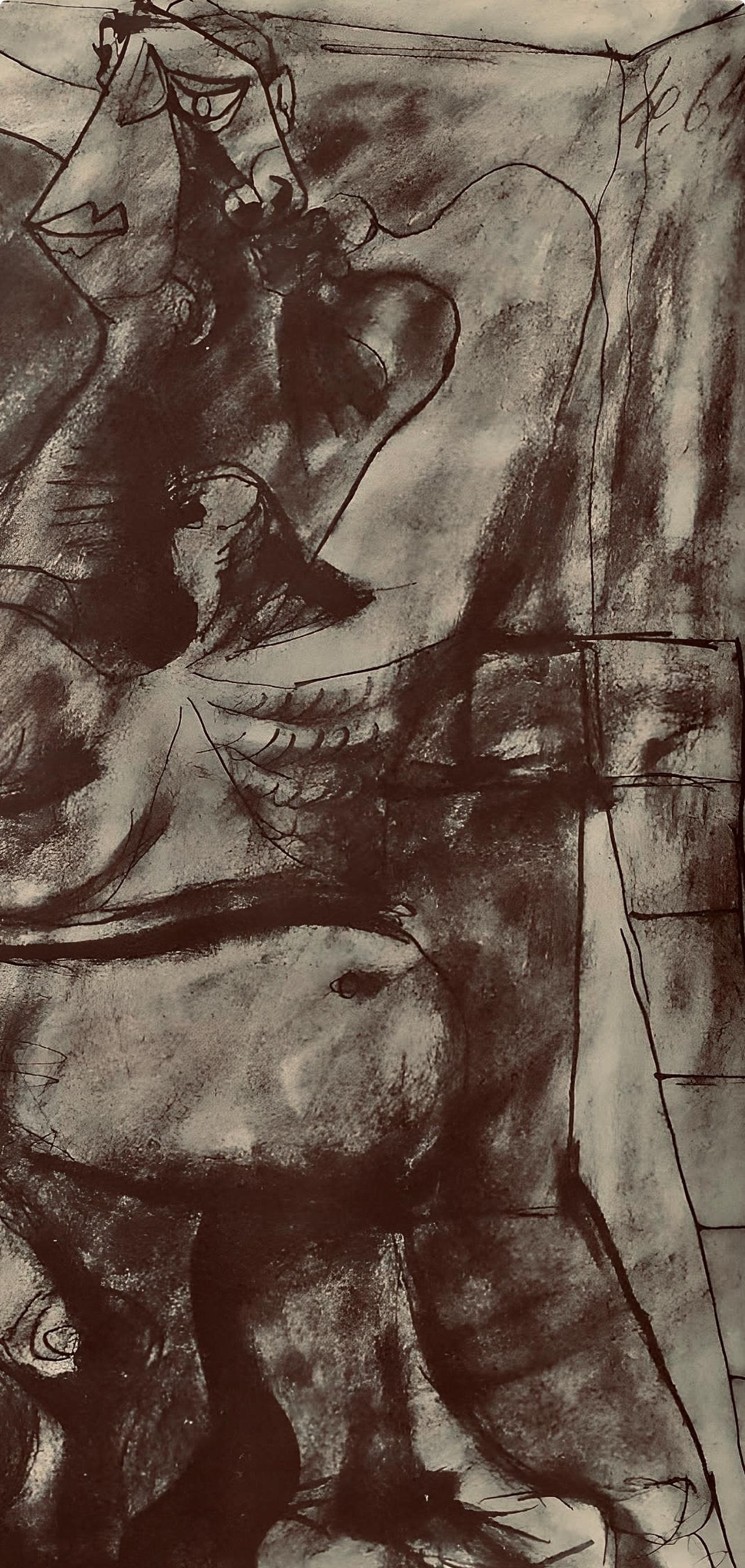 Picasso, Composition, Carnet de dessins de Picasso, Cahiers d'Art (d'après) - Cubisme Print par Pablo Picasso
