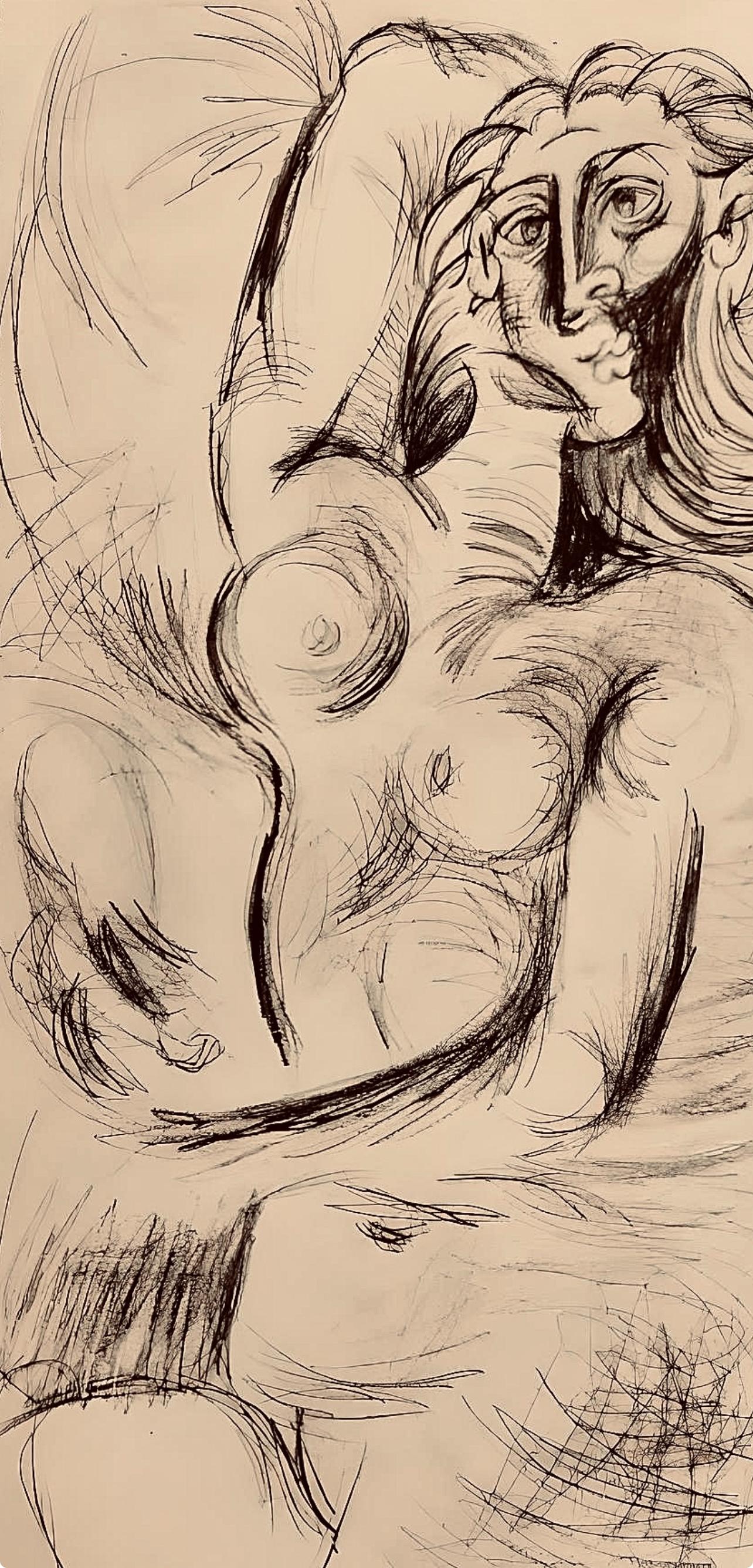 Picasso, Composition, Carnet de dessins de Picasso, Cahiers d'Art (d'après) - Cubisme Print par Pablo Picasso