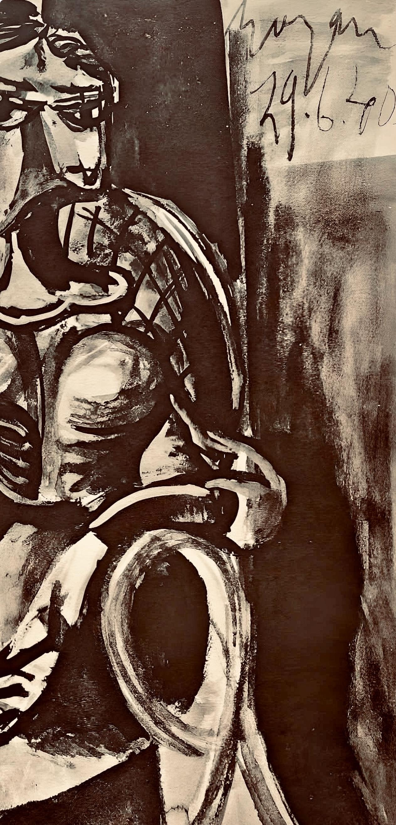 Picasso, Composition, Carnet de dessins de Picasso, Cahiers d'Art (d'après) - Cubisme Print par Pablo Picasso