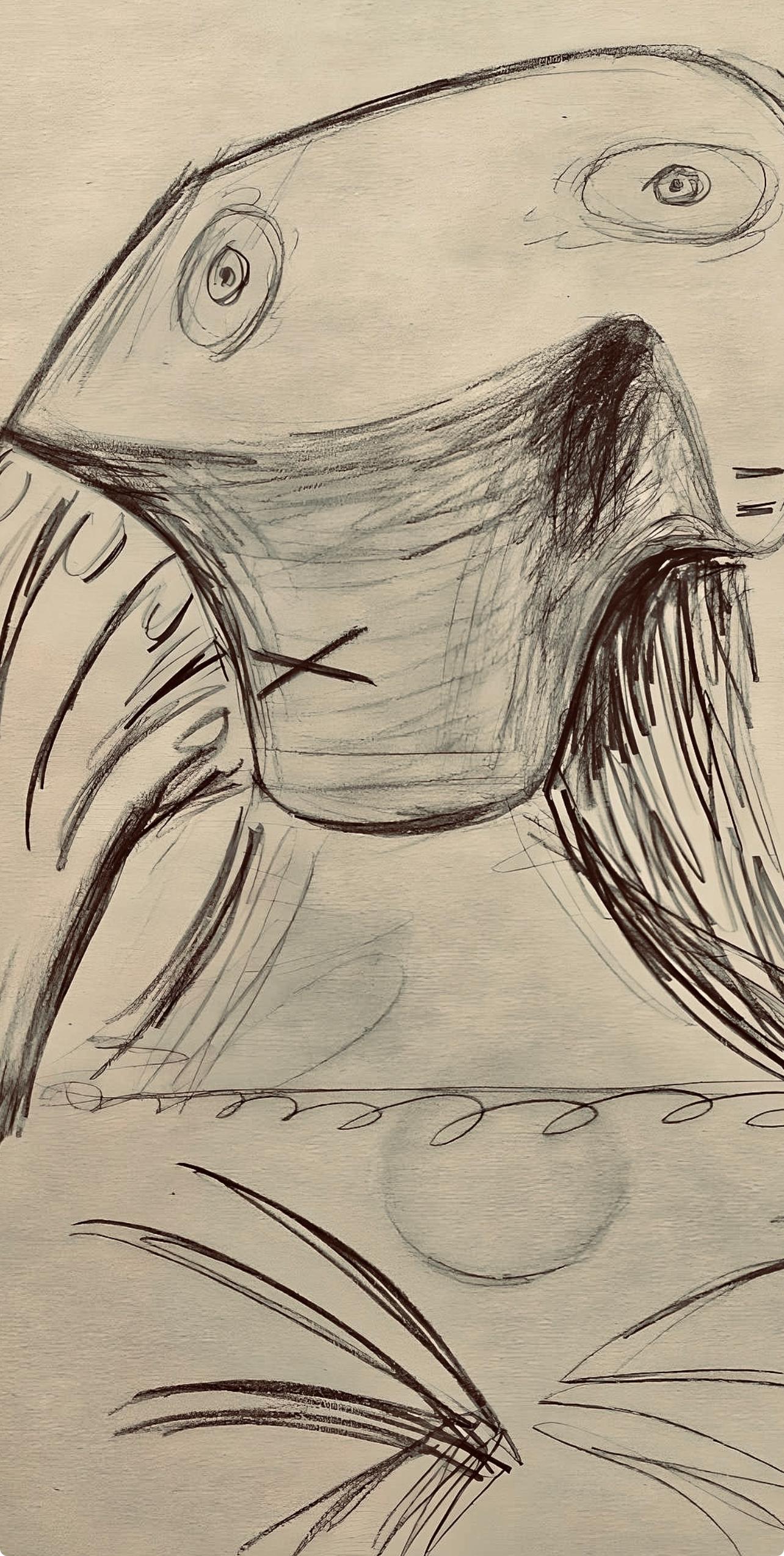 Picasso, Composition, Carnet de dessins de Picasso, Cahiers d'Art (d'après) - Cubisme Print par Pablo Picasso