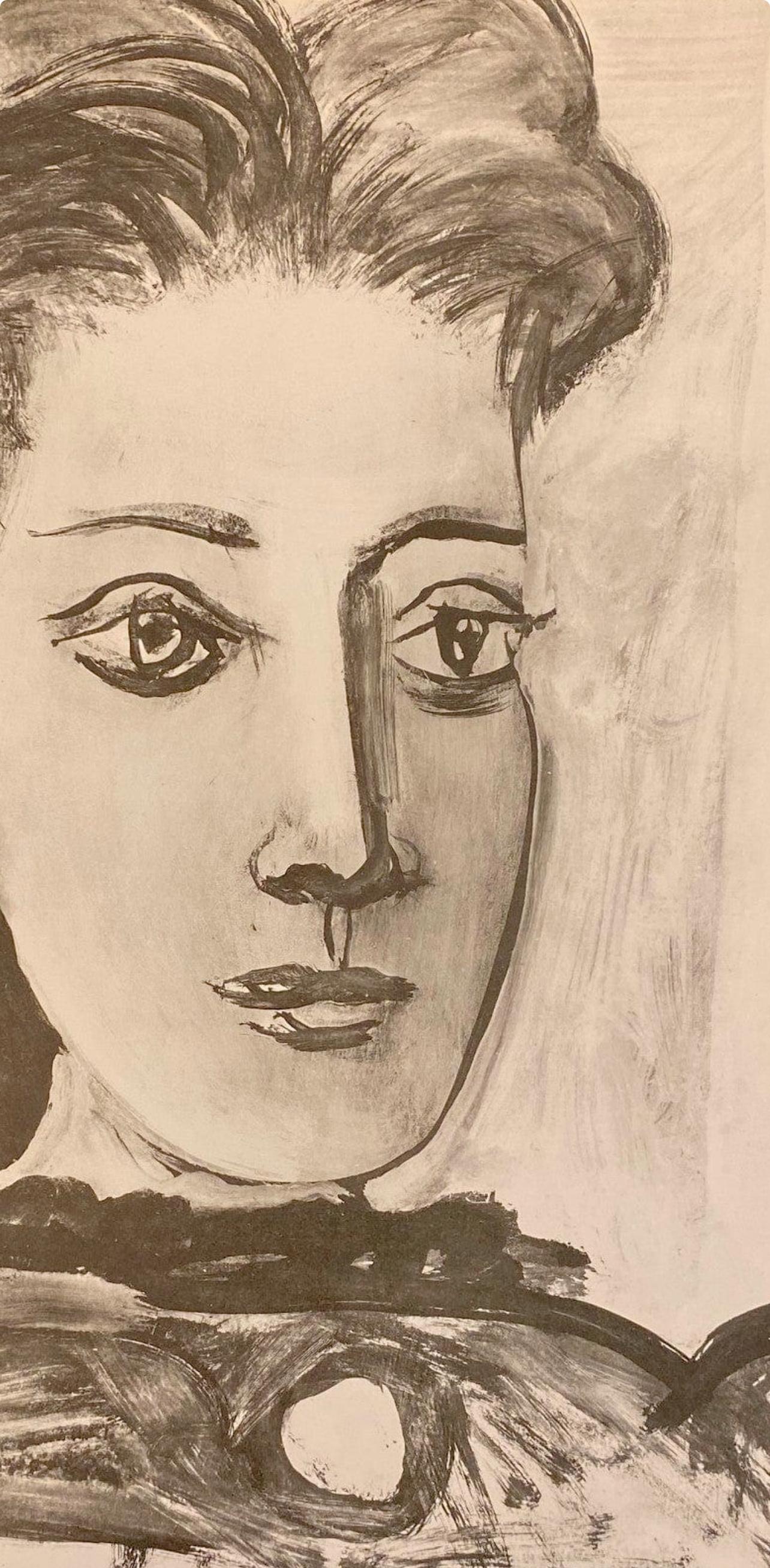 Picasso, Komposition, Carnet de dessins de Picasso, Cahiers d'Art (nach) (Beige), Landscape Print, von Pablo Picasso