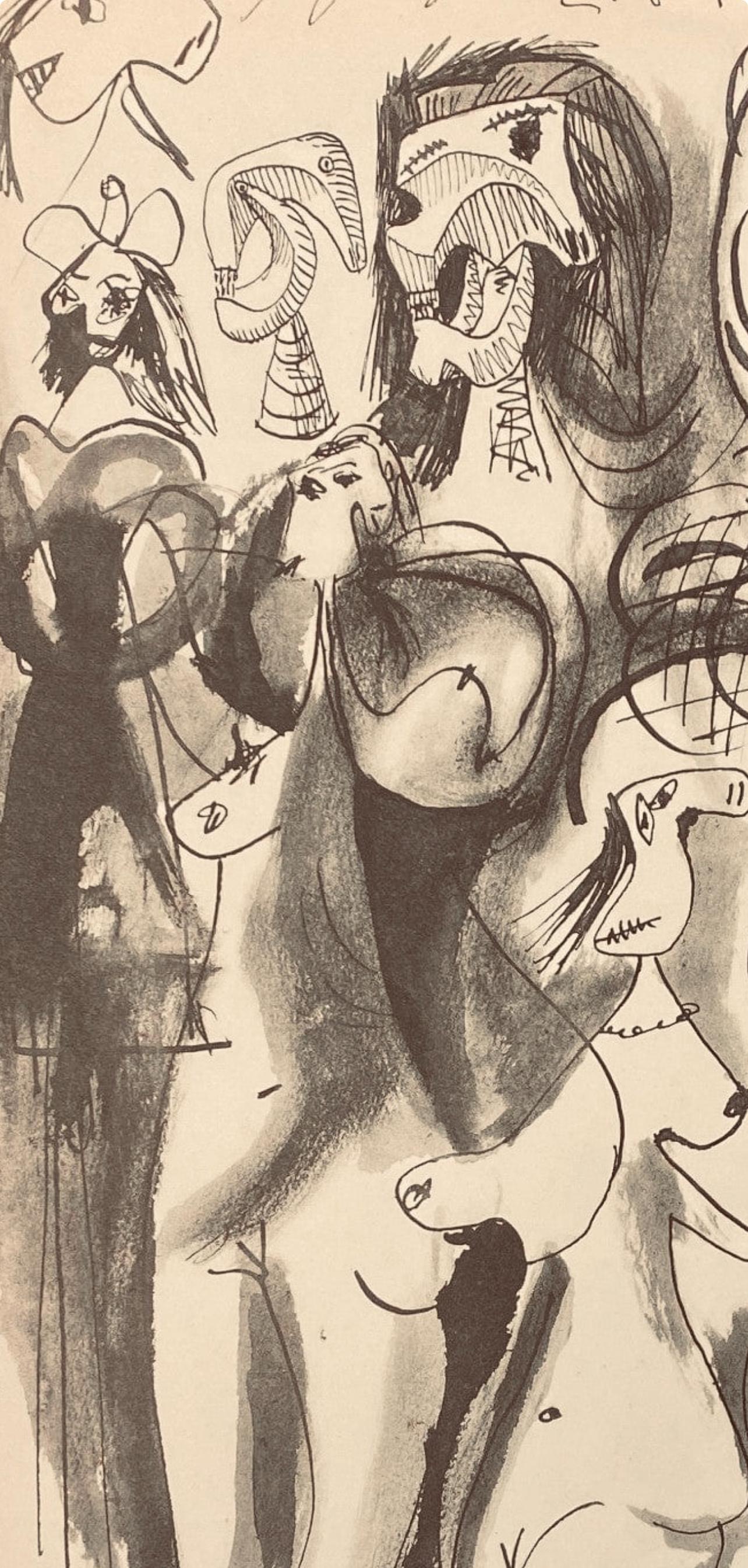 Support : Lithographie sur papier vélin
Année : 1948
Taille du papier : 16.54 x 11.81 pouces
Inscription : Inscription : Non signé et non numéroté, tel que délivré
Notes : Extrait de l'album, Carnet de dessins de Picasso : reproduits au format de
