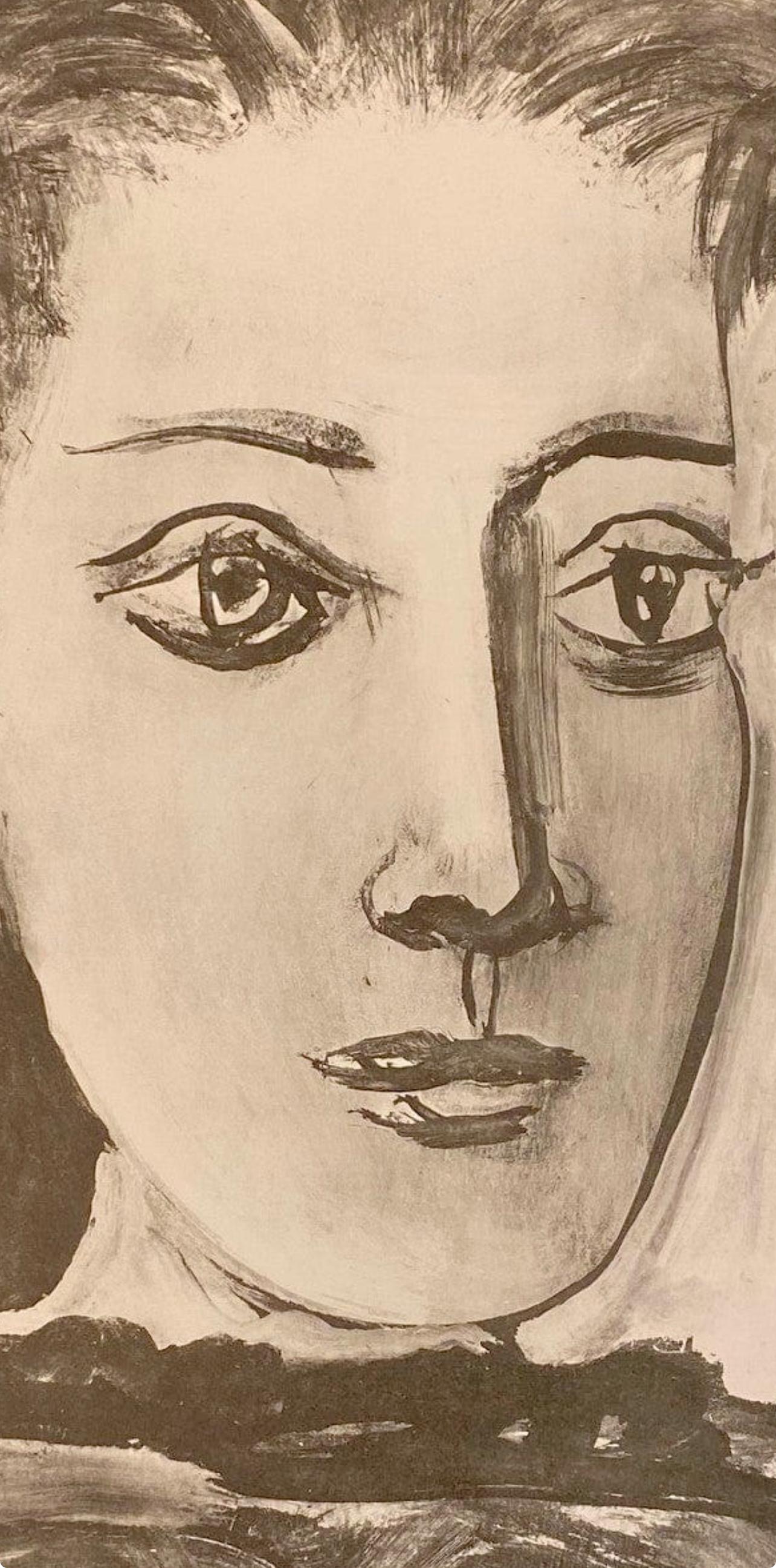 Medium: Lithographie auf Velinpapier
Jahr: 1948
Papierformat: 16,54 x 11,81 Zoll
Inschrift: Beschriftung: Unsigniert und nicht nummeriert, wie ausgegeben
Anmerkungen: Aus dem Album, Carnet de dessins de Picasso: reproduits au format de l'original,