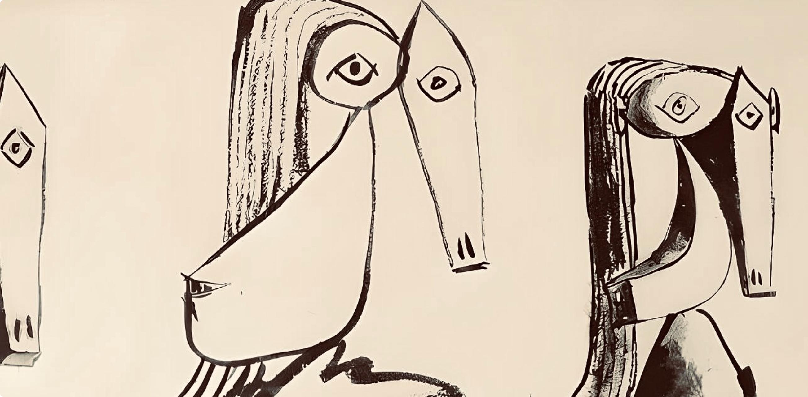 Medio: Litografia su carta vélin
Anno: 1948
Formato carta: 11,81 x 16,54 pollici
Iscrizione: Iscrizione: Non firmata e non numerata, come da emissione
Note: Dall'album, Carnet de dessins de Picasso: reproduits au format de l'original, 1948;