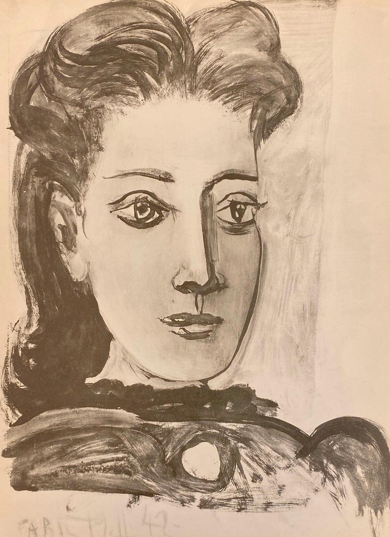 Picasso, Komposition, Carnet de dessins de Picasso, Cahiers d'Art (nach) im Angebot 1
