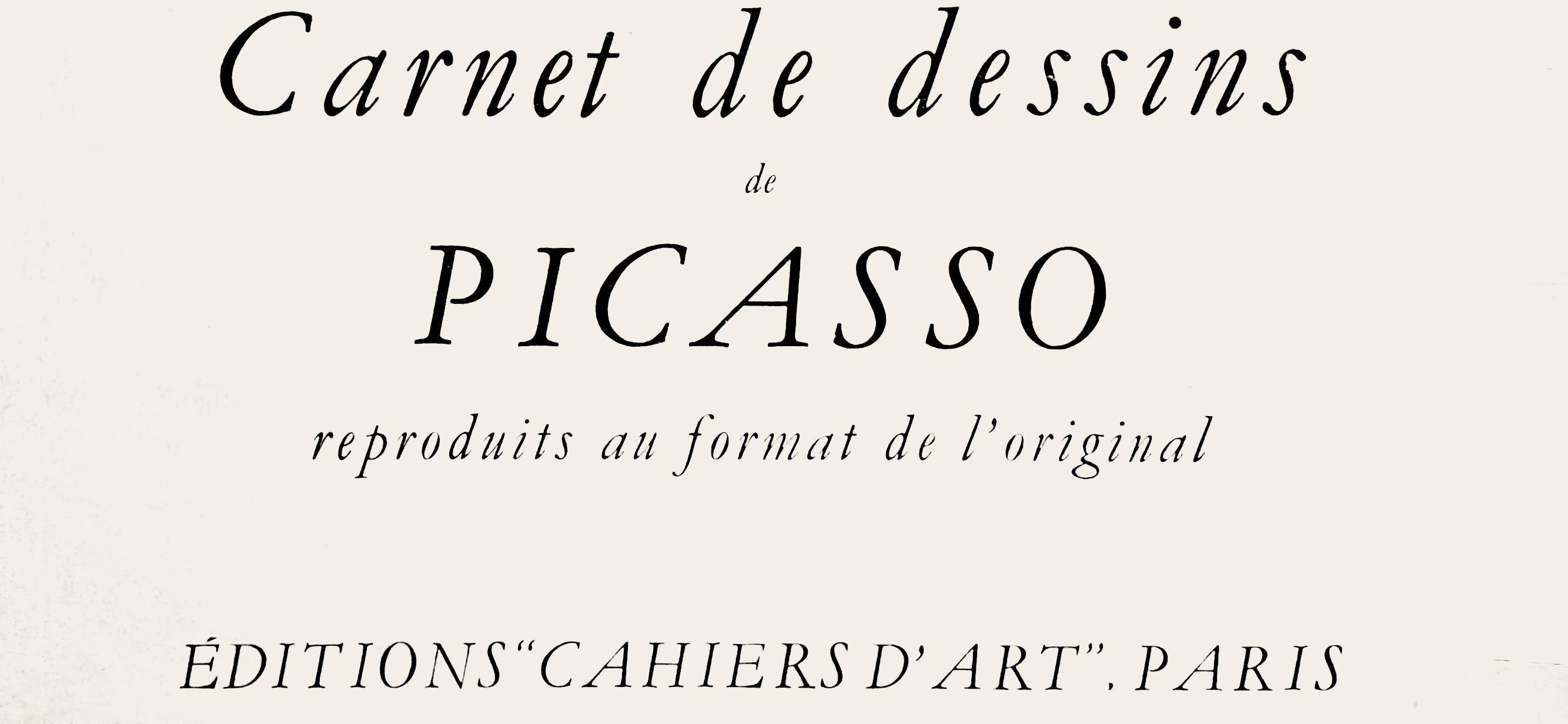 Picasso, Composition, Carnet de dessins de Picasso, Cahiers d’Art (after) For Sale 1