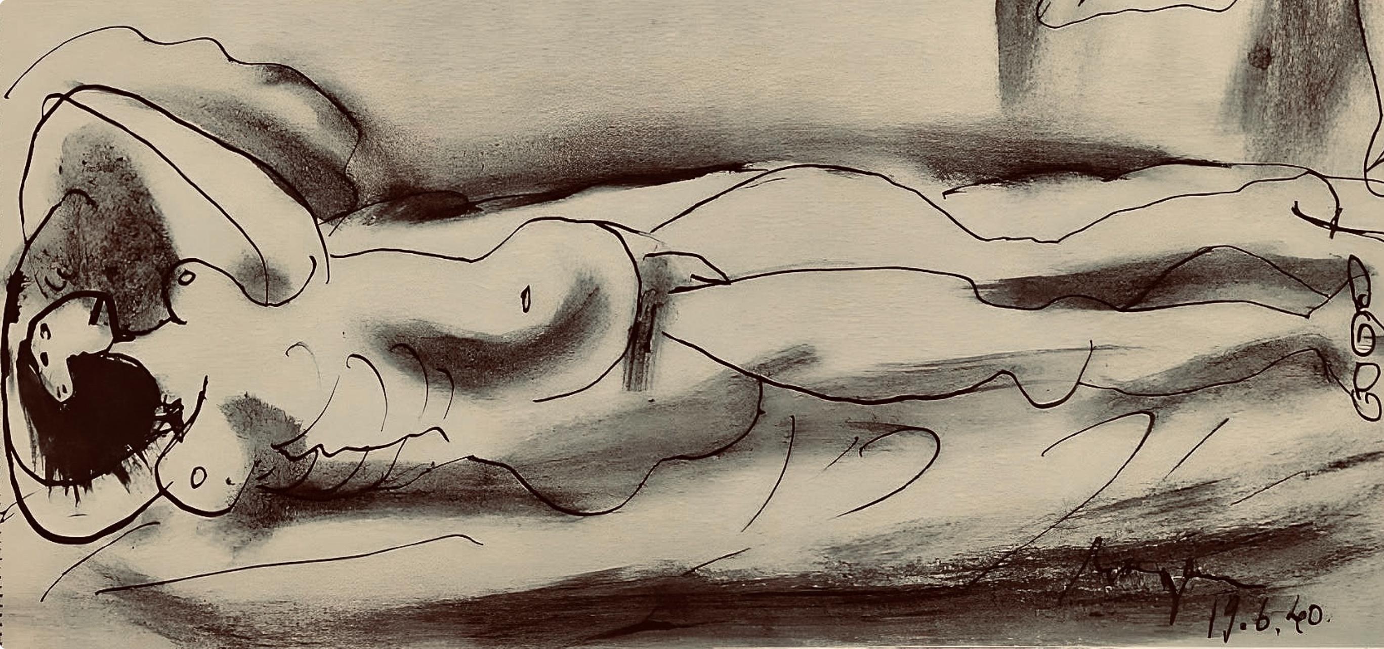 Picasso, Composition, Carnet de dessins de Picasso, Cahiers d'Art (d'après) en vente 1
