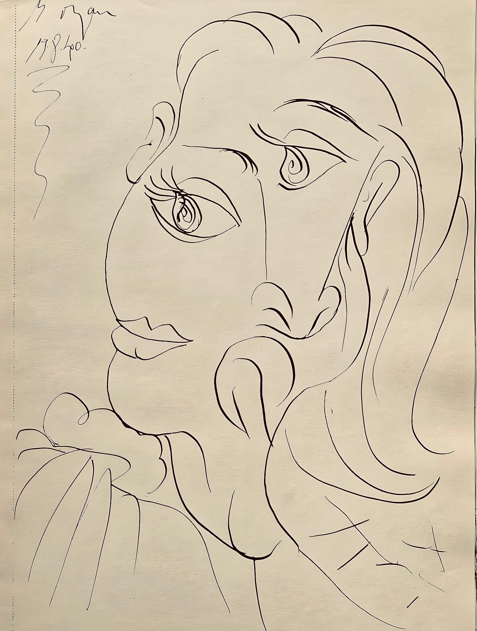 Picasso, Composition, Carnet de dessins de Picasso, Cahiers d'Art (d'après) en vente 1